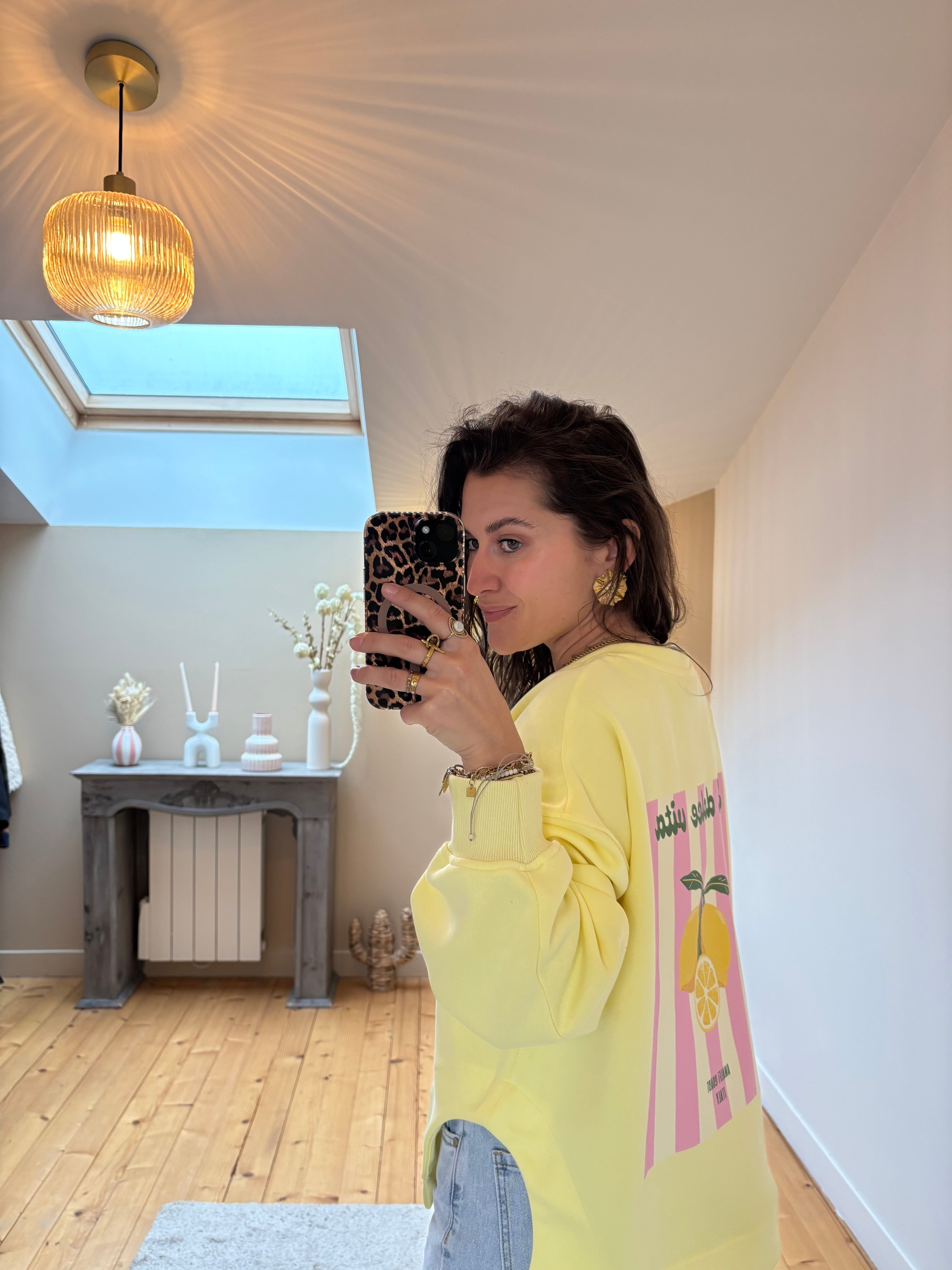 Sweat Dolce Vita - Jaune