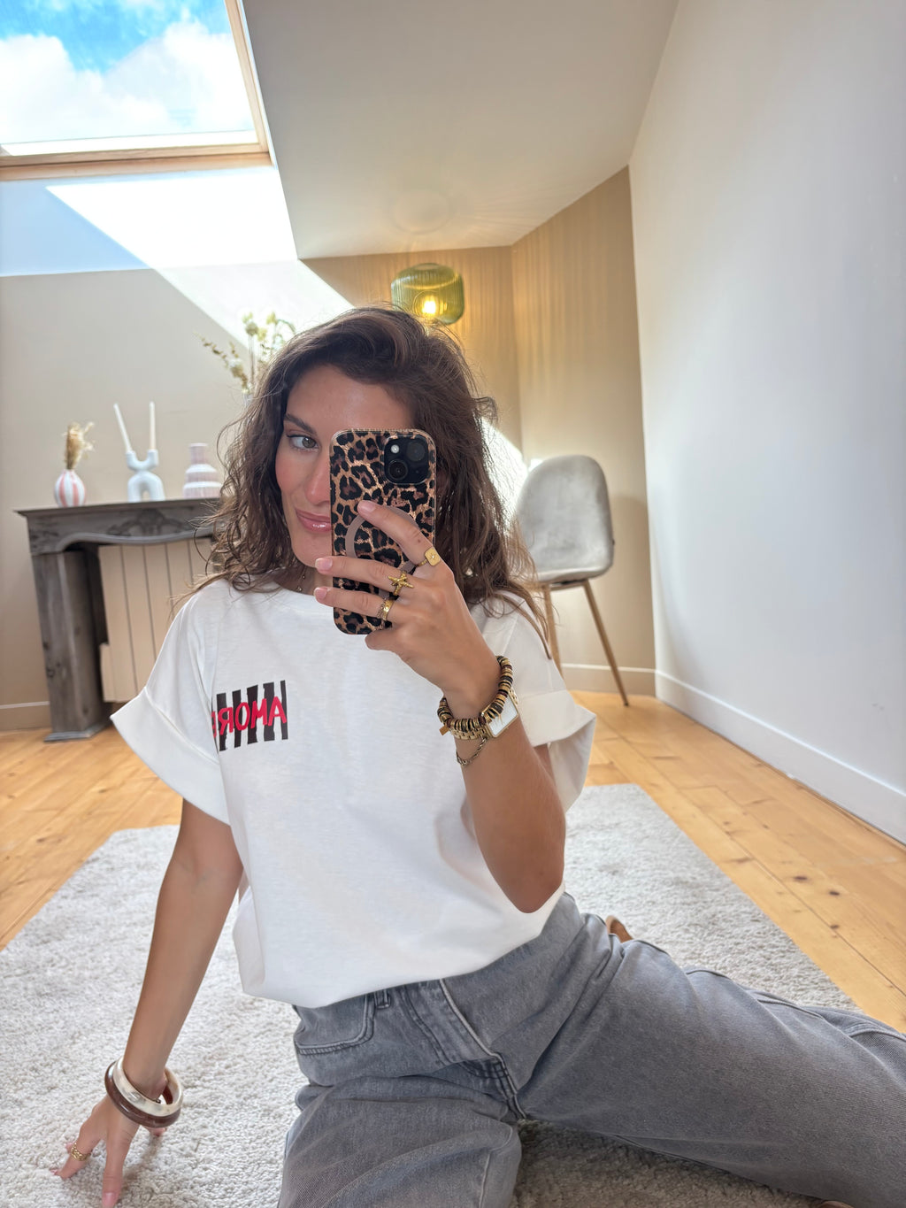 T-shirt Amore - Chocolat