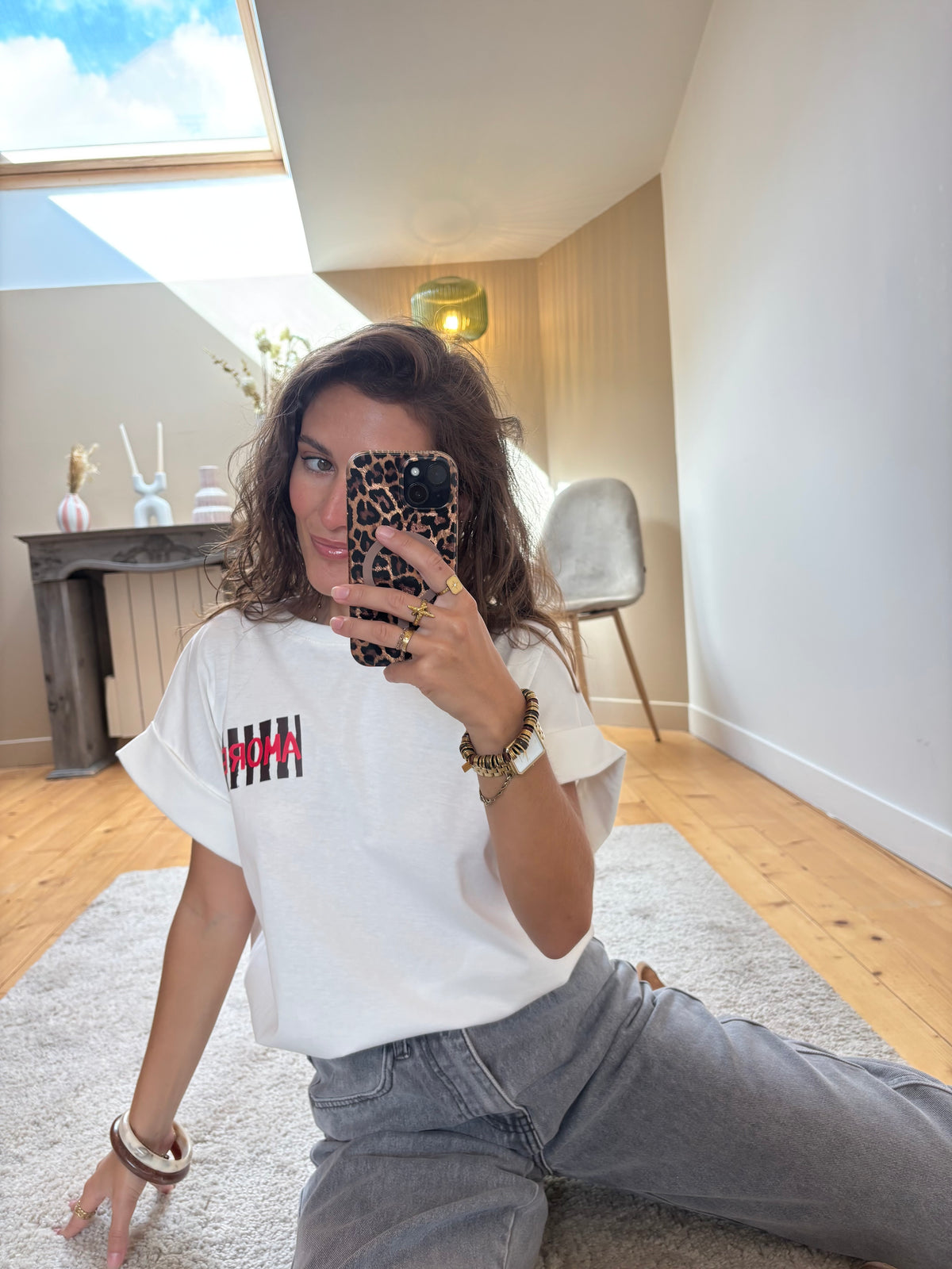 T-shirt Amore - Chocolat