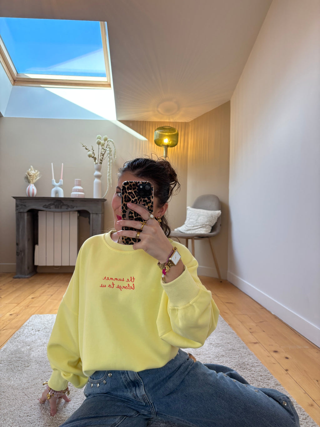 Sweat Homard - Jaune