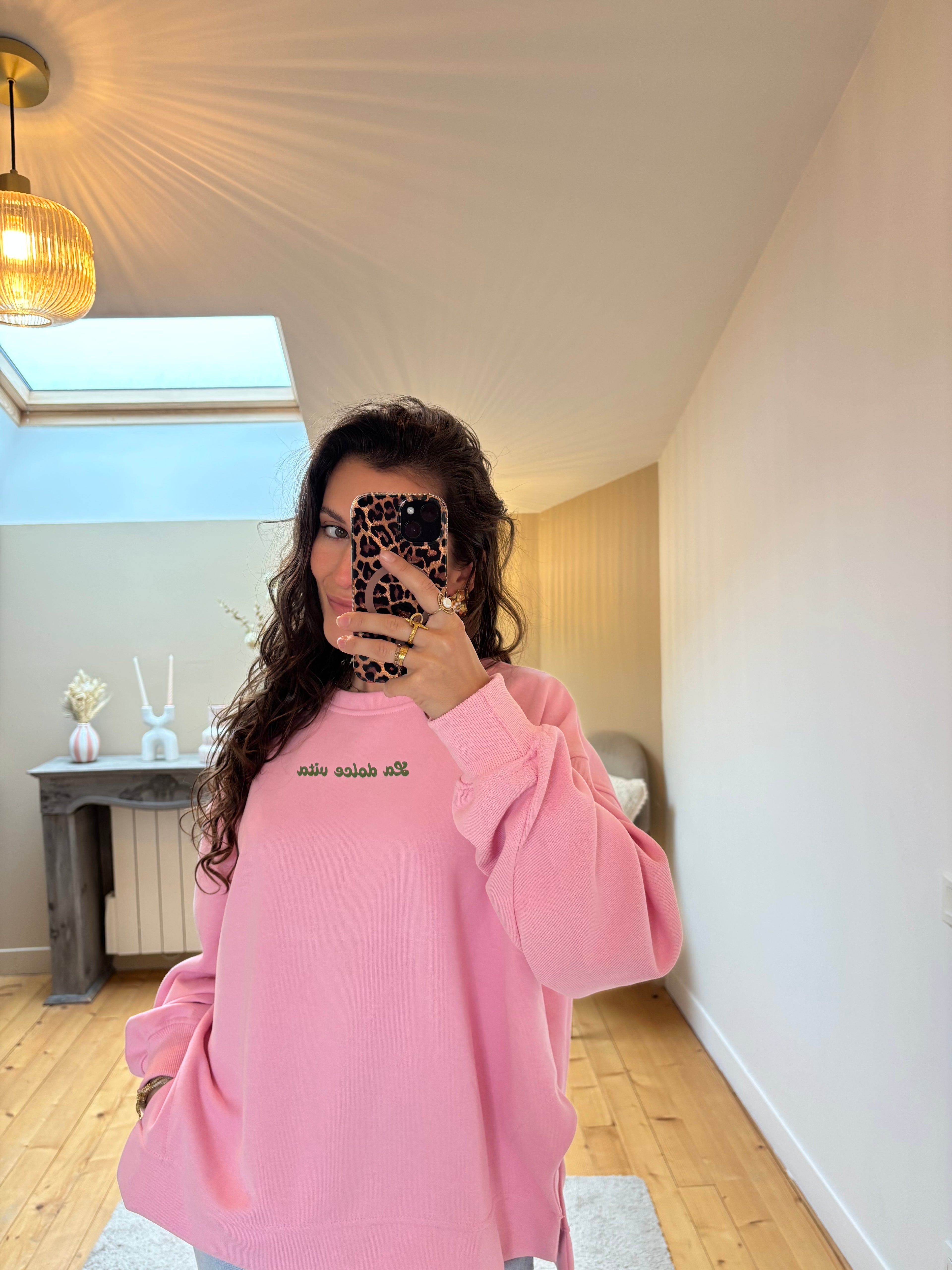 Sweat Dolce Vita - Rose