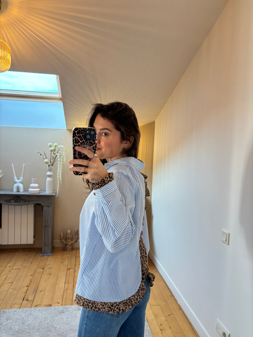 Chemise Léa - Bleu ciel