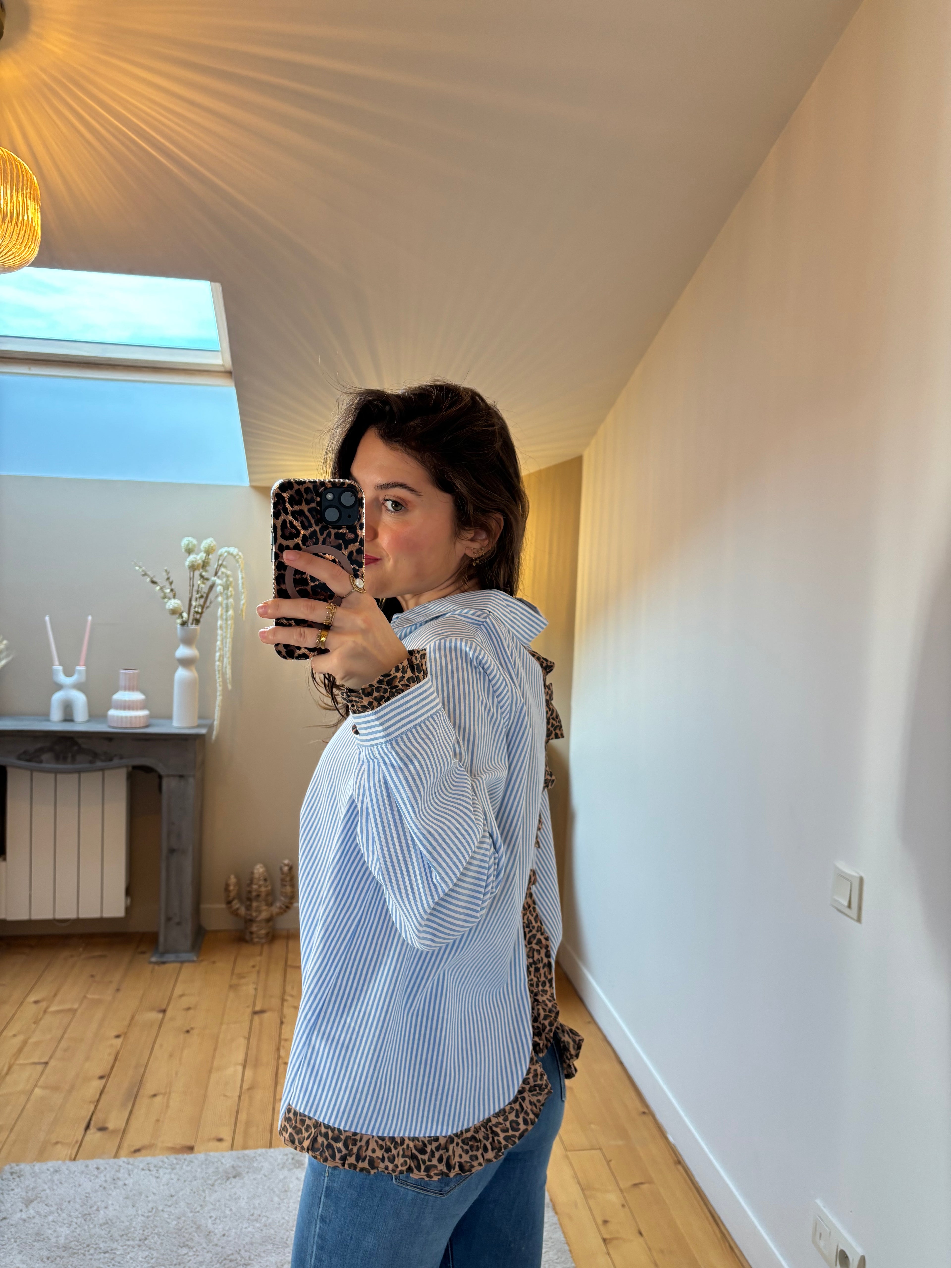 Chemise Léa - Bleu ciel