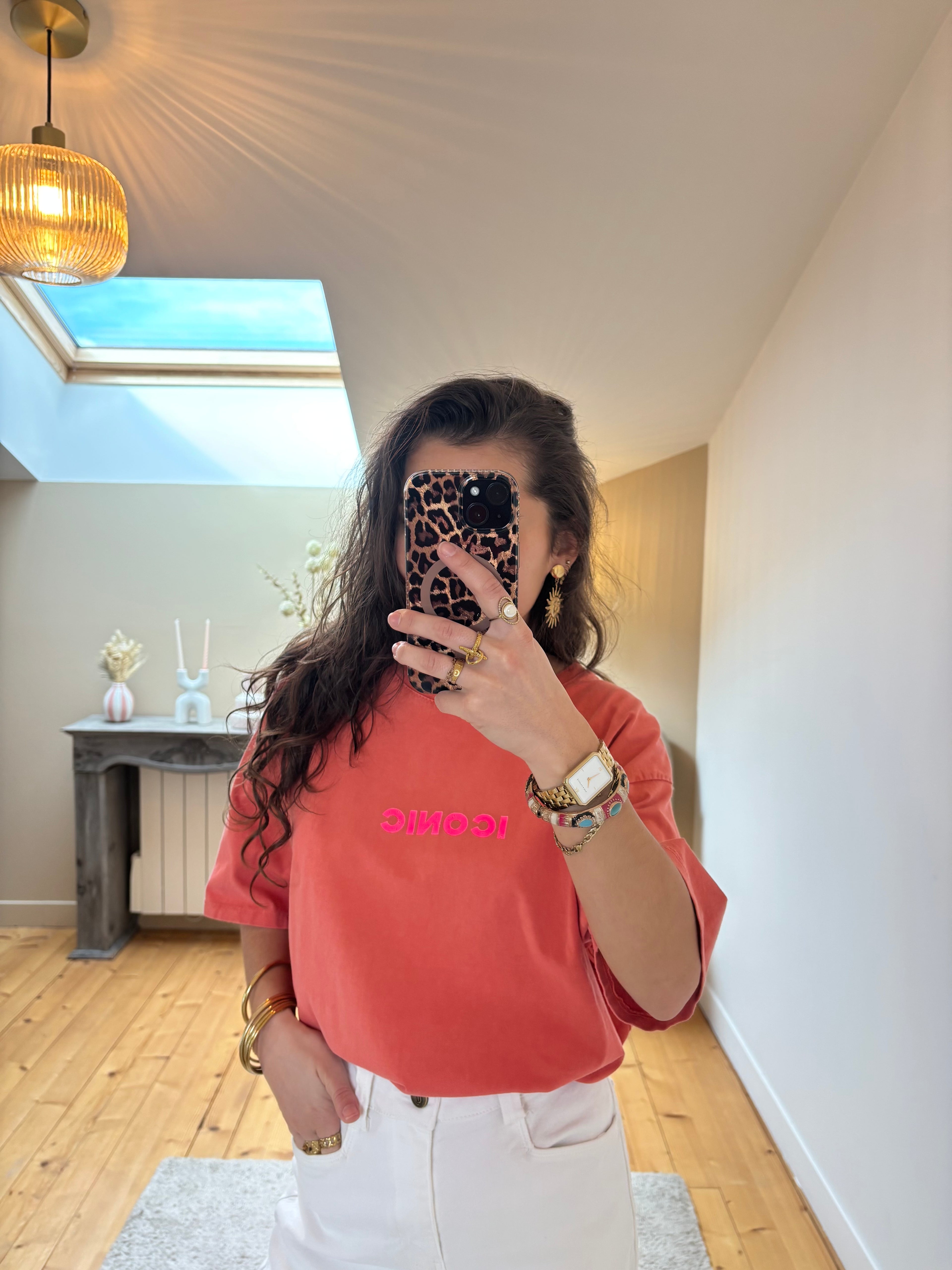 T-shirt Iconic - Saumon