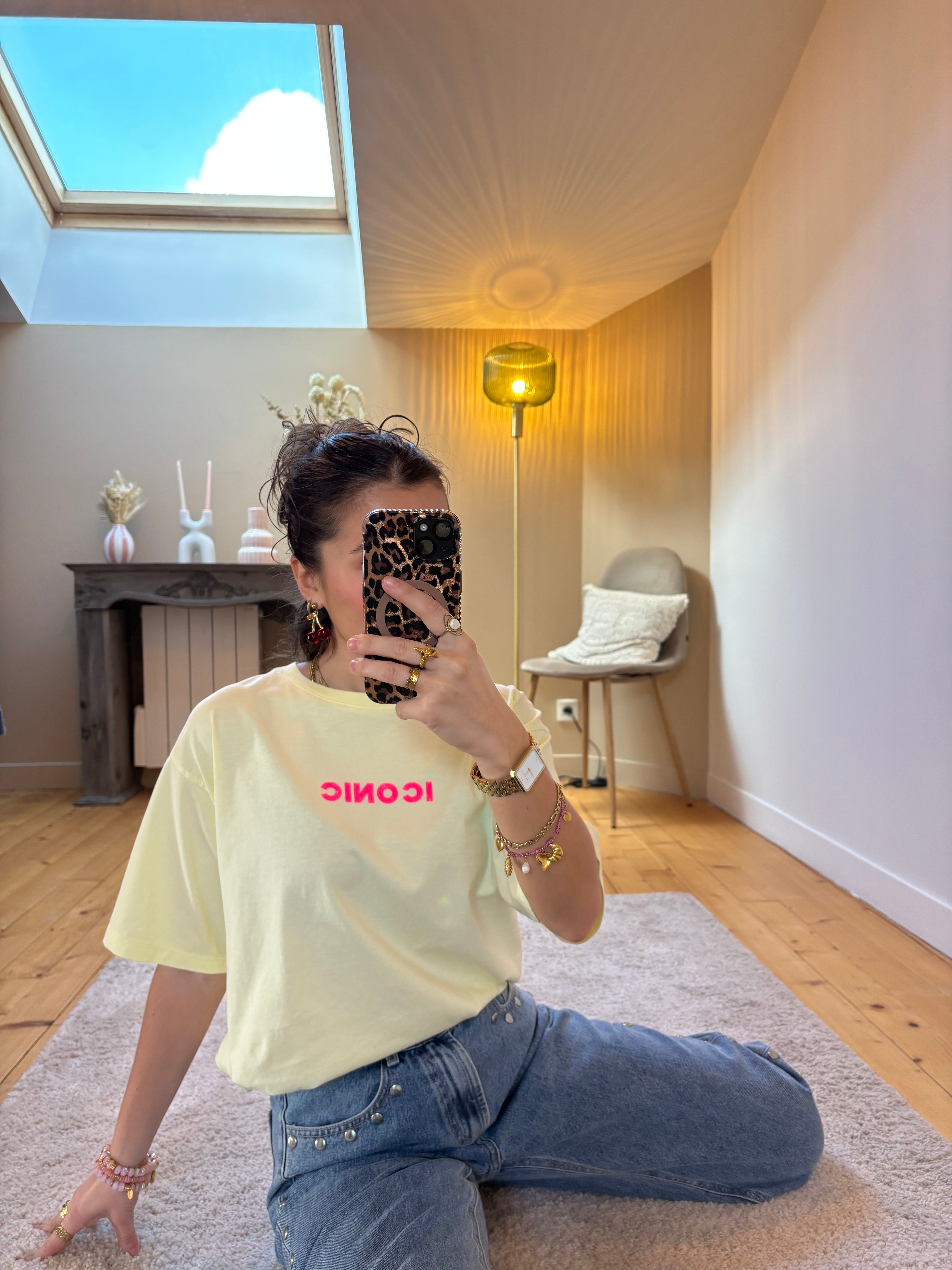 T-shirt Iconic - Jaune