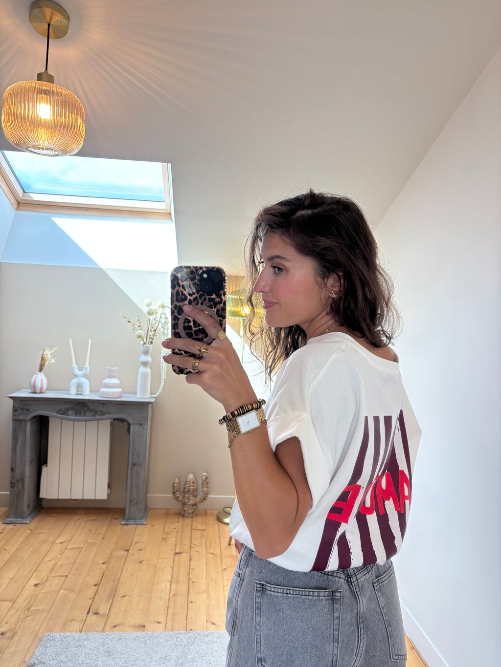 T-shirt Amore - Bordeaux