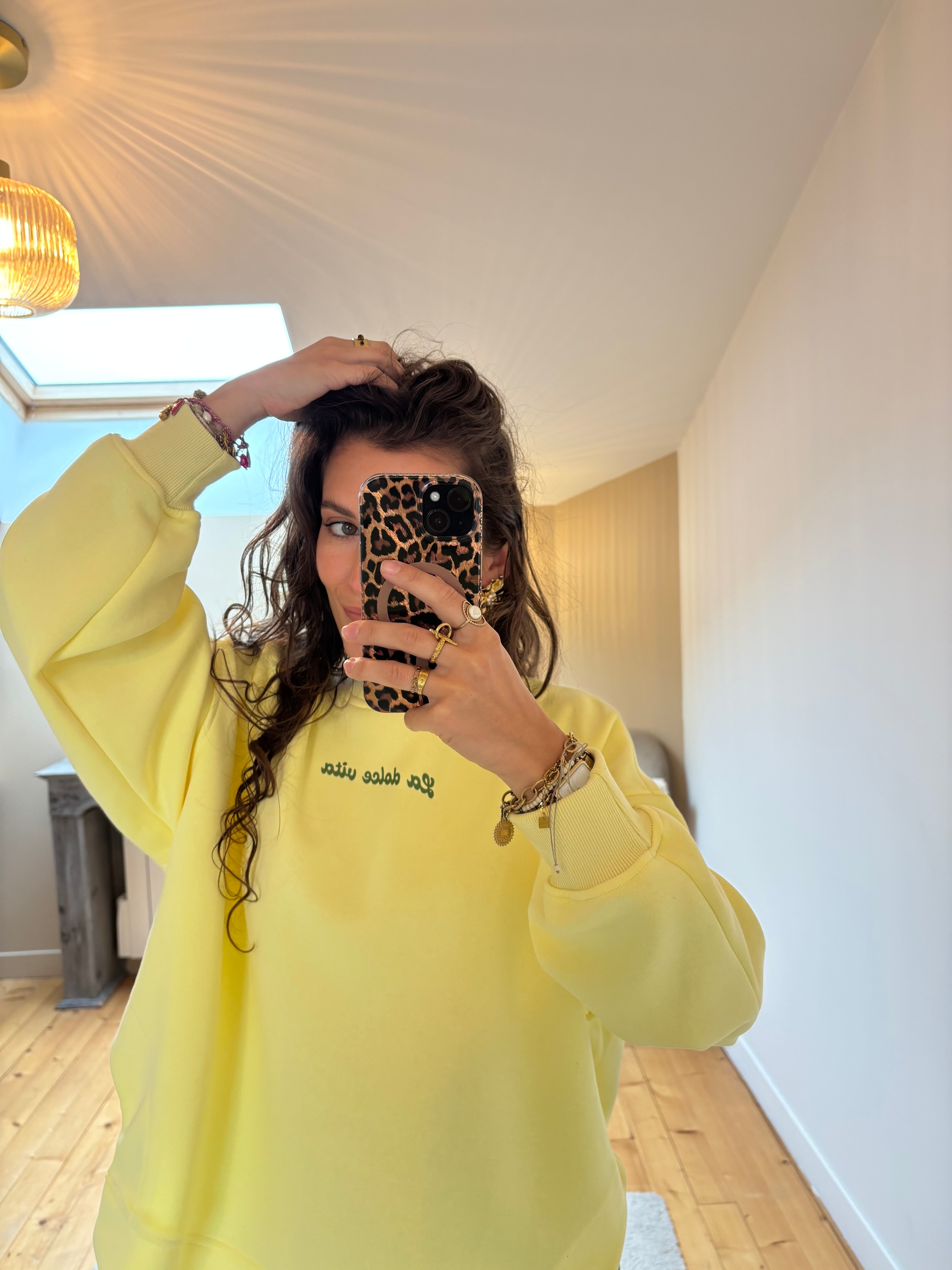 Sweat Dolce Vita - Jaune