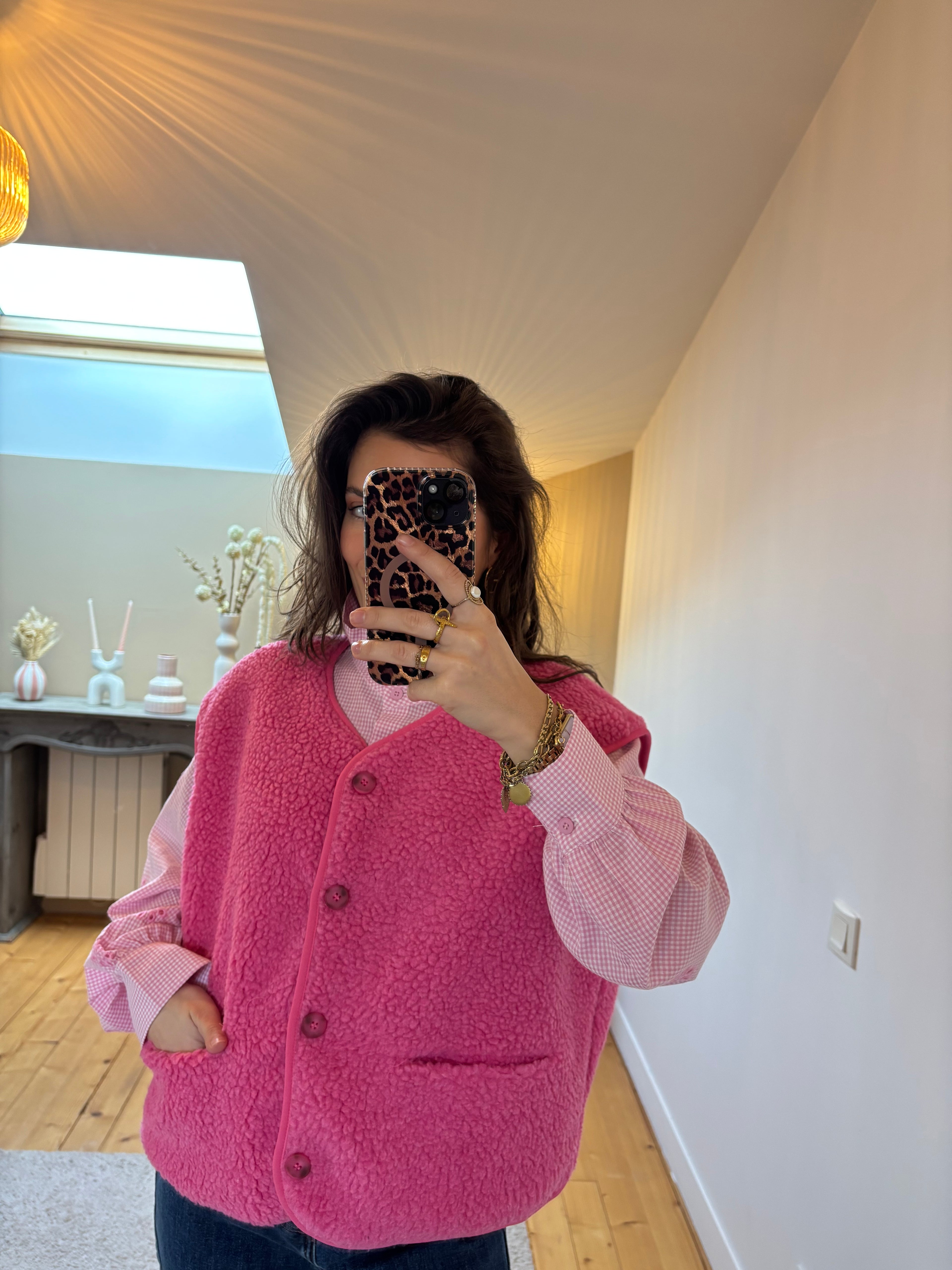Gilet sans manches Chloé - Fushia