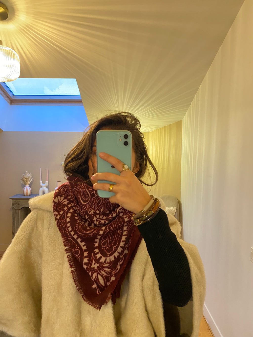 Foulard Jake - Bordeaux