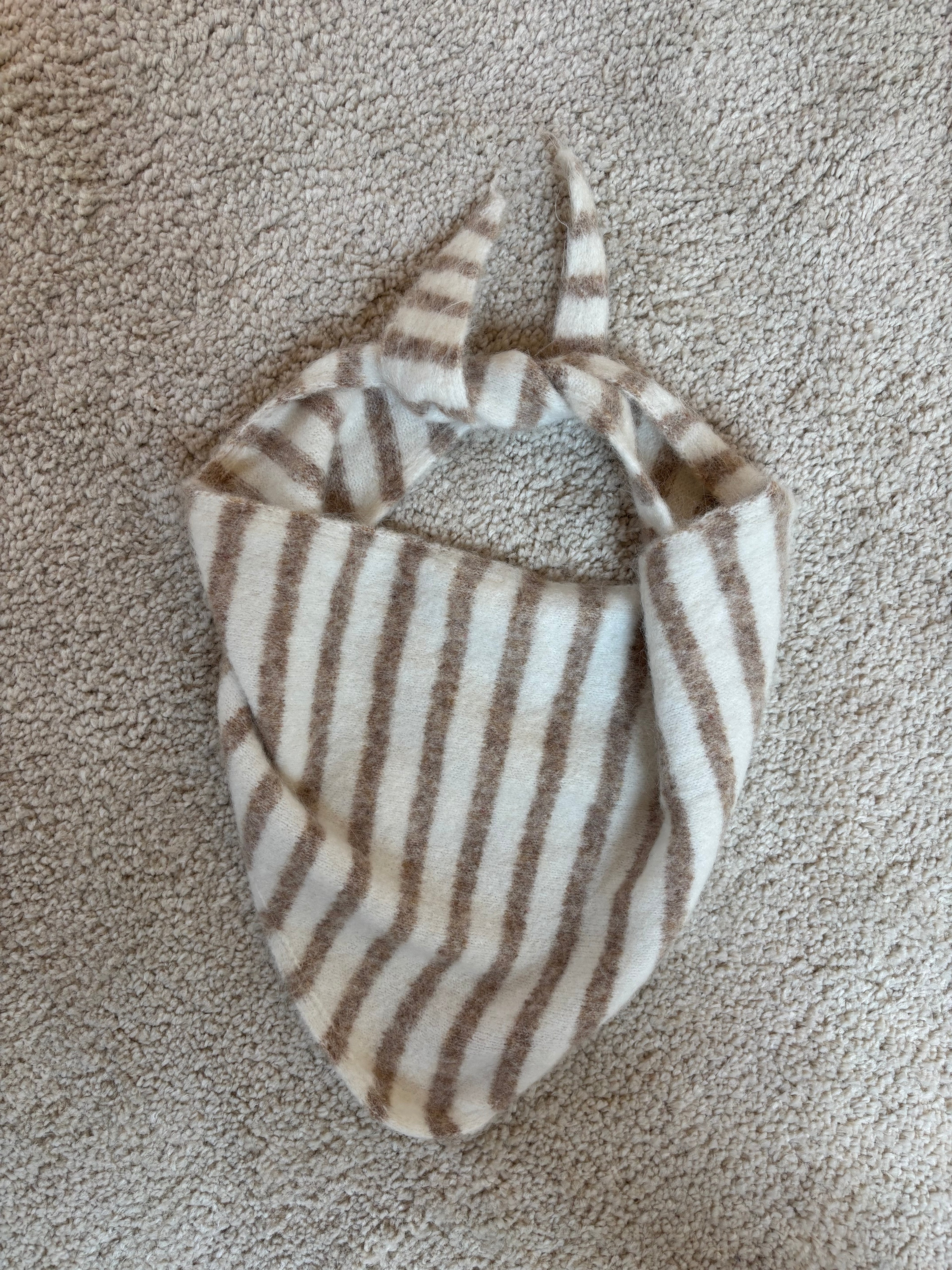 Foulard triangle Maël - Écru