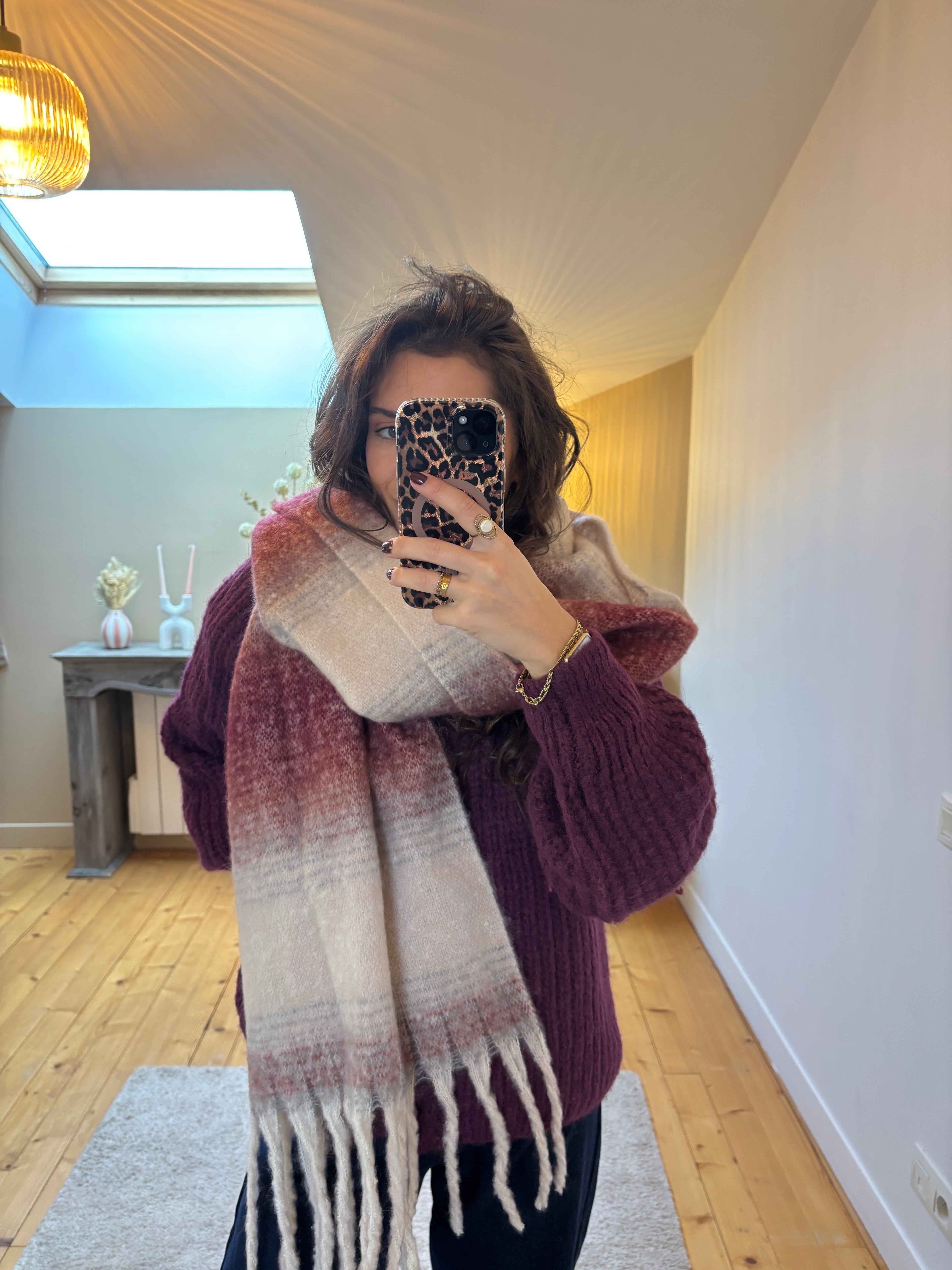 Écharpe Elsa - Bordeaux