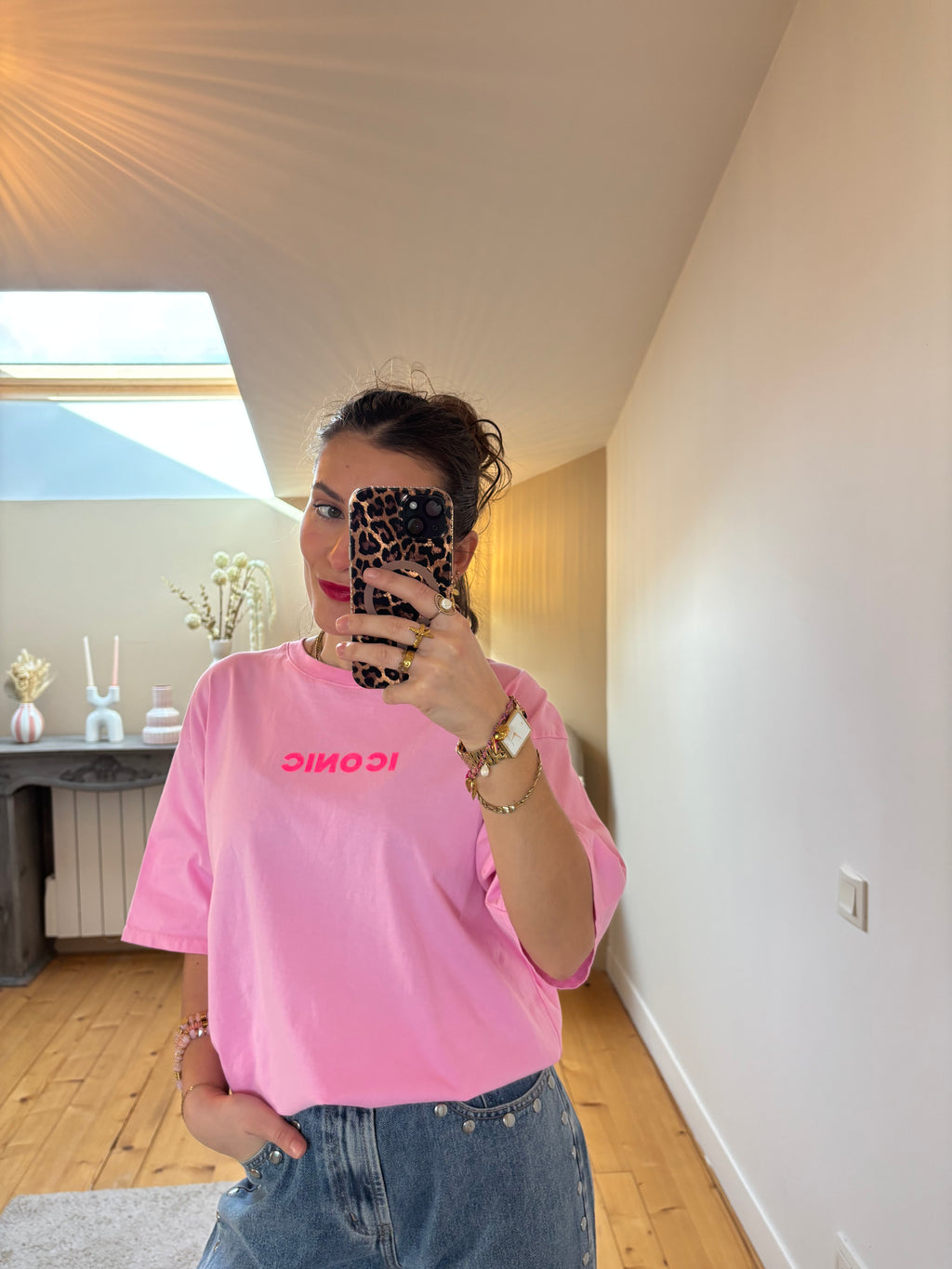 T-shirt Iconic - Rose