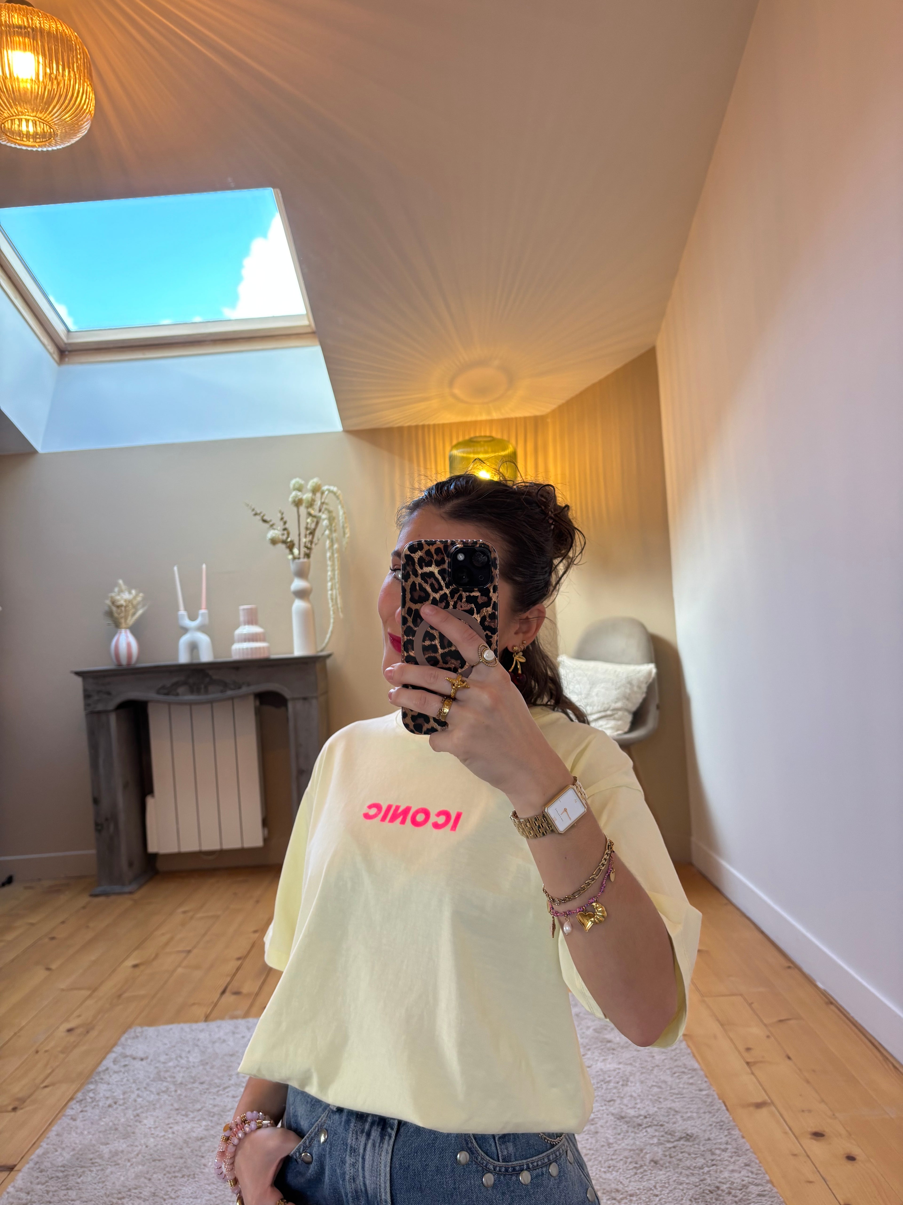 T-shirt Iconic - Jaune