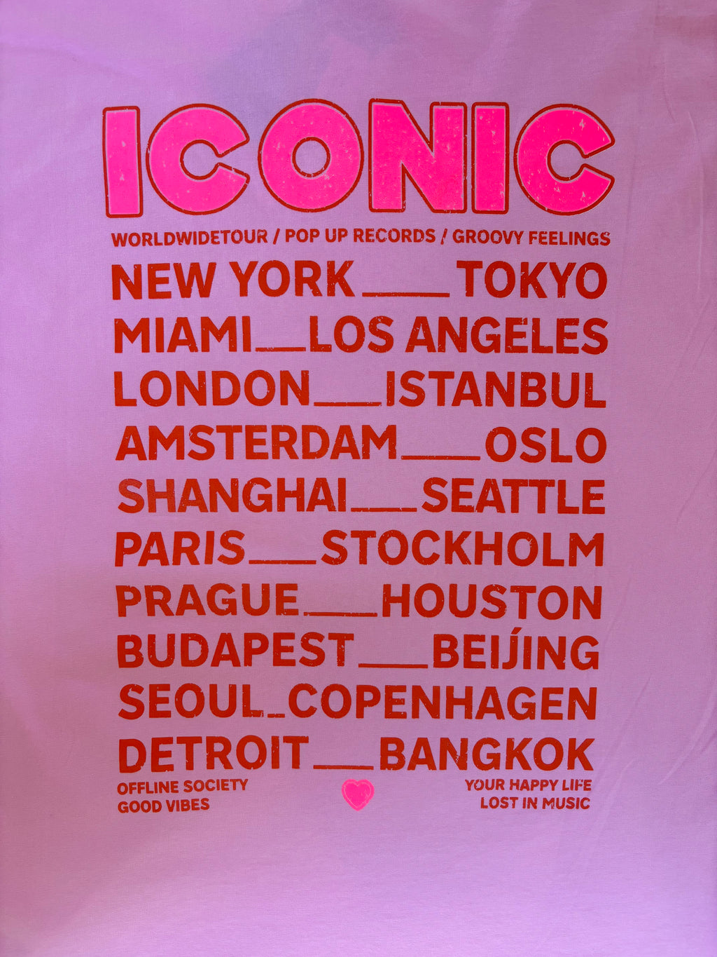 T-shirt Iconic - Rose