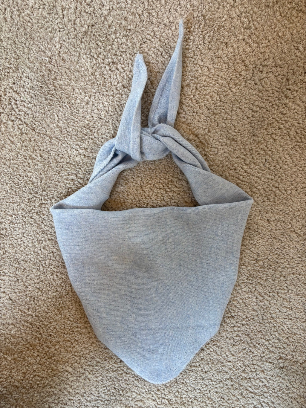 Foulard triangle Simon - Bleu ciel