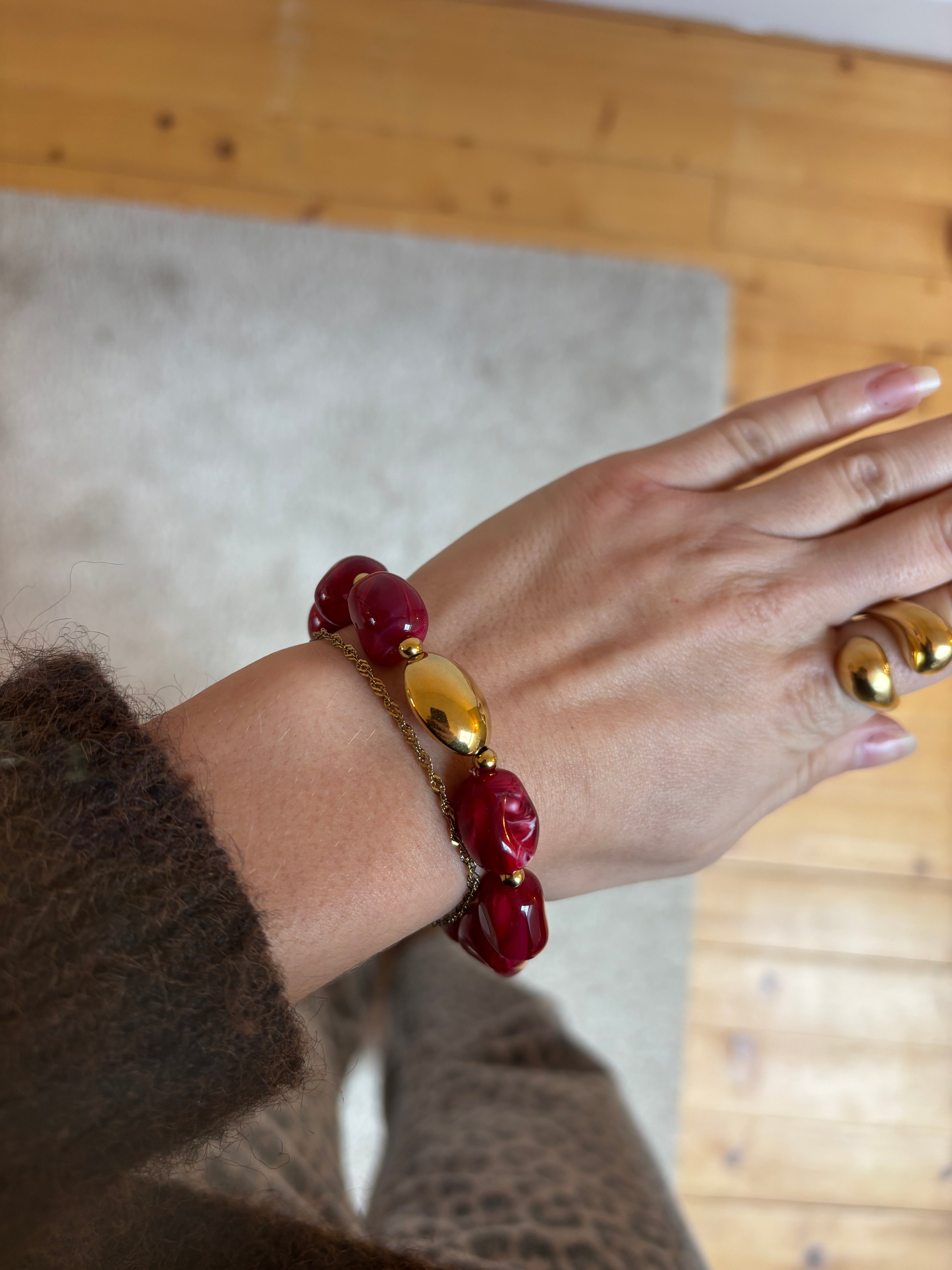 Bracelet Wendy - Bordeaux