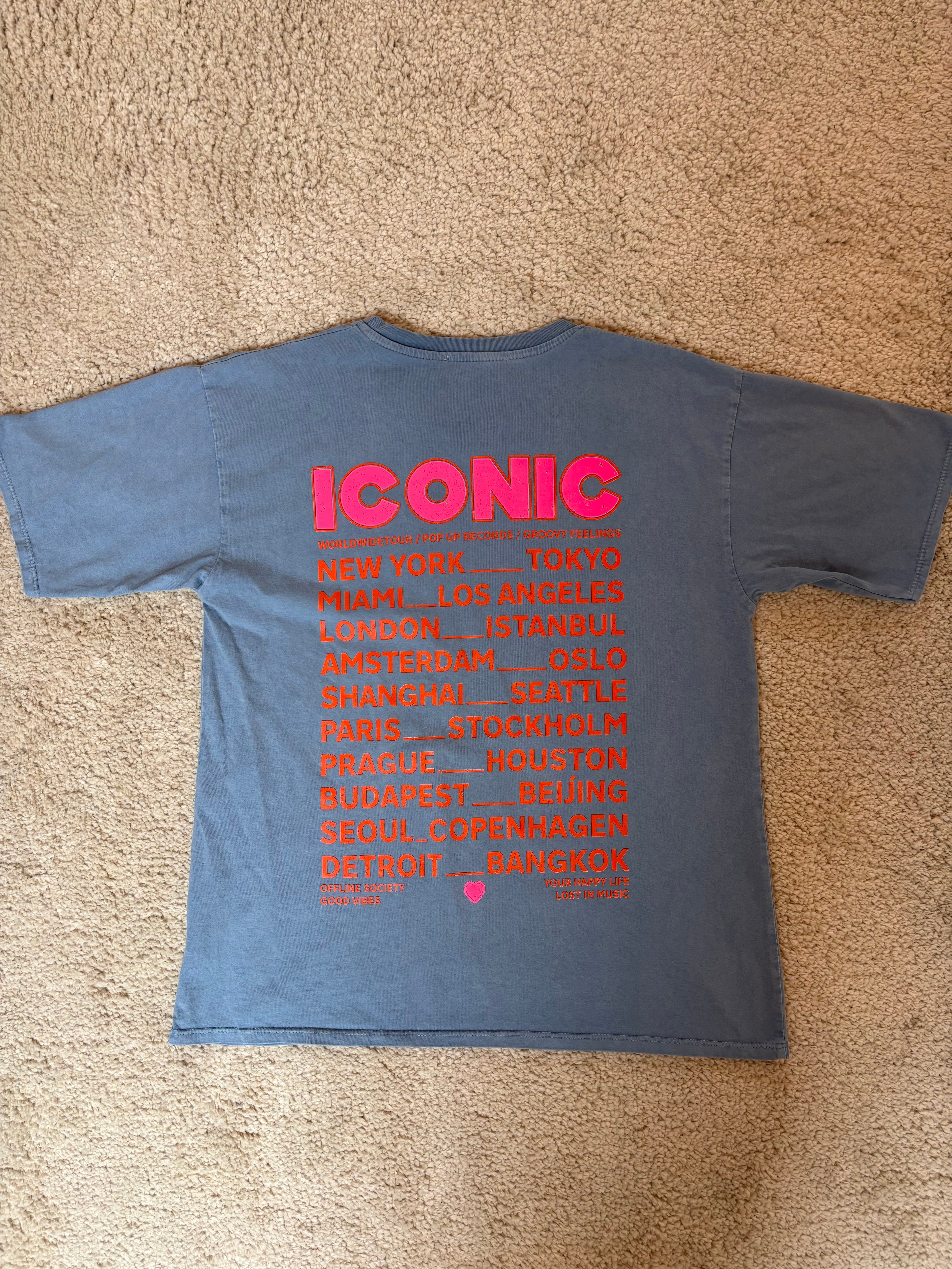 T-shirt Iconic - Bleu jean