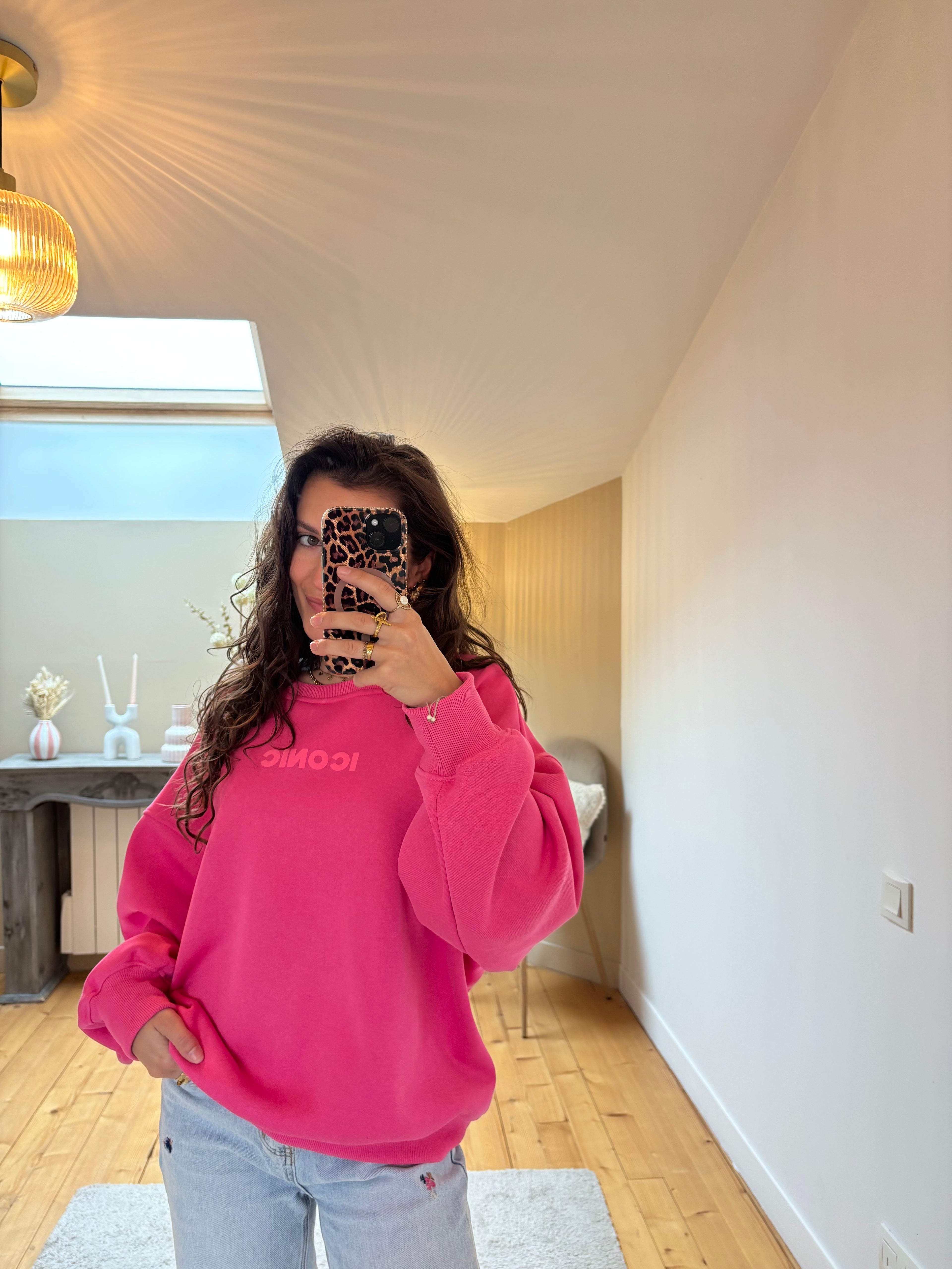 Sweat Iconic - Fushia