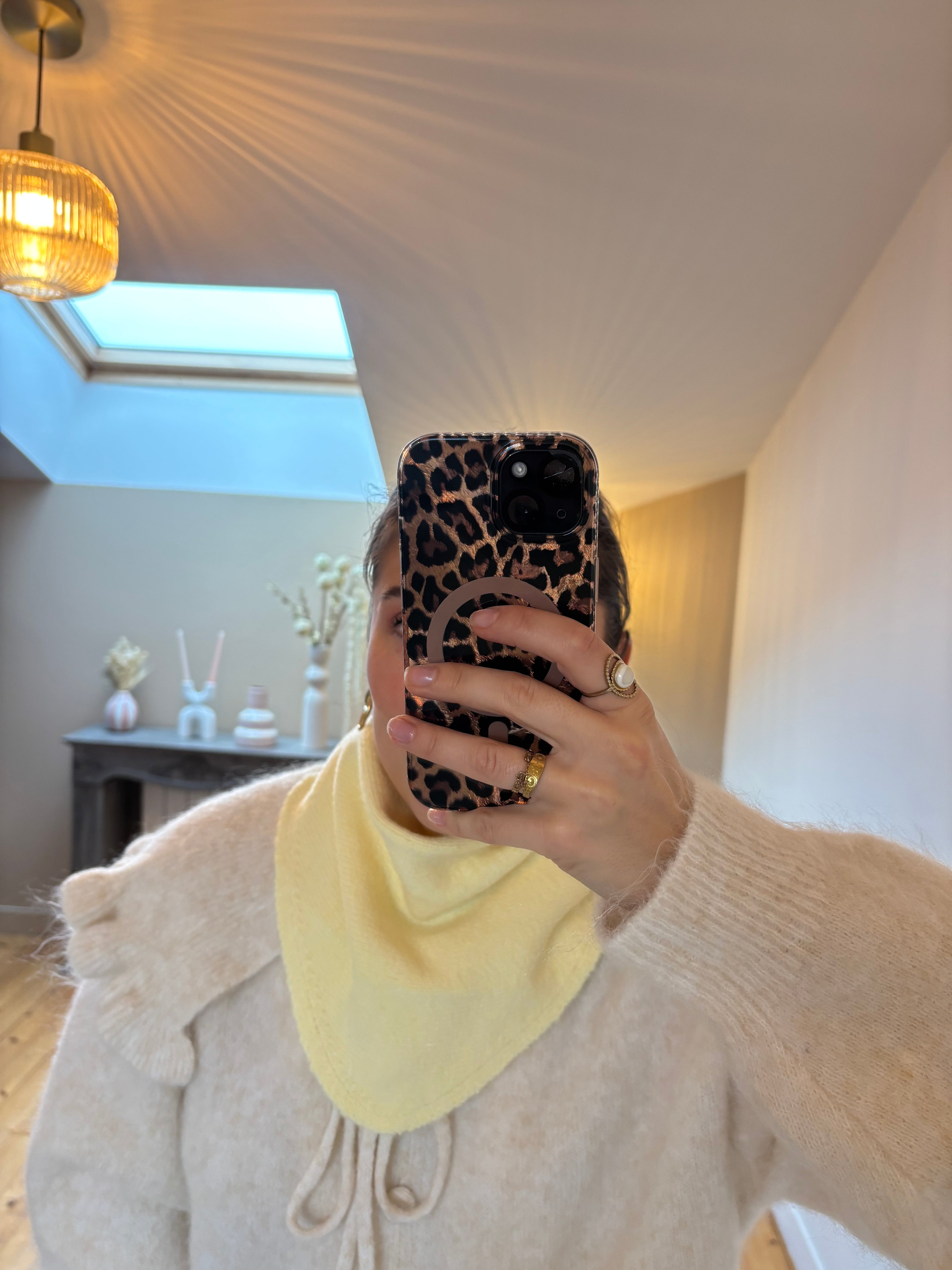 Foulard triangle Simon - Jaune