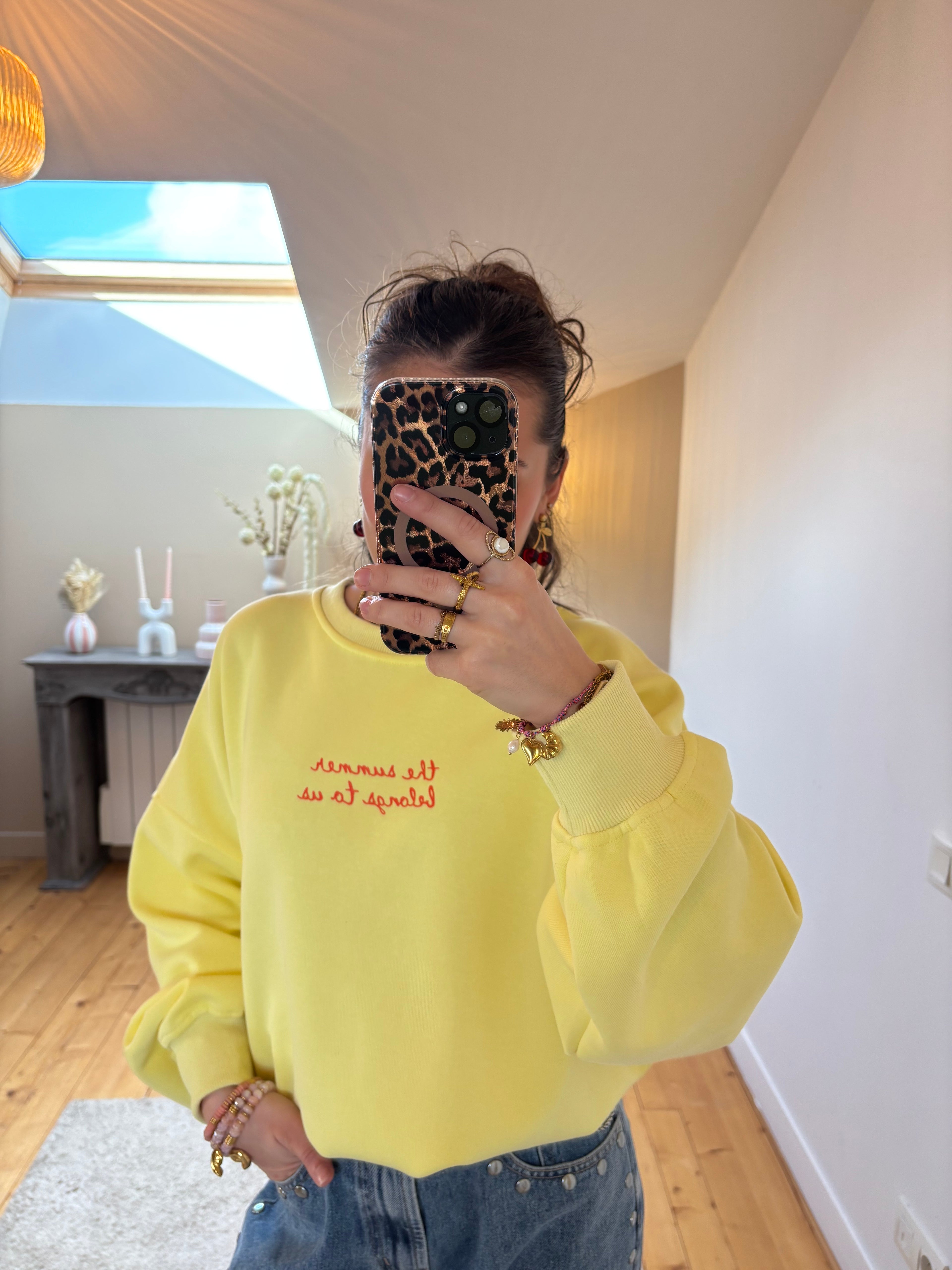 Sweat Homard - Jaune