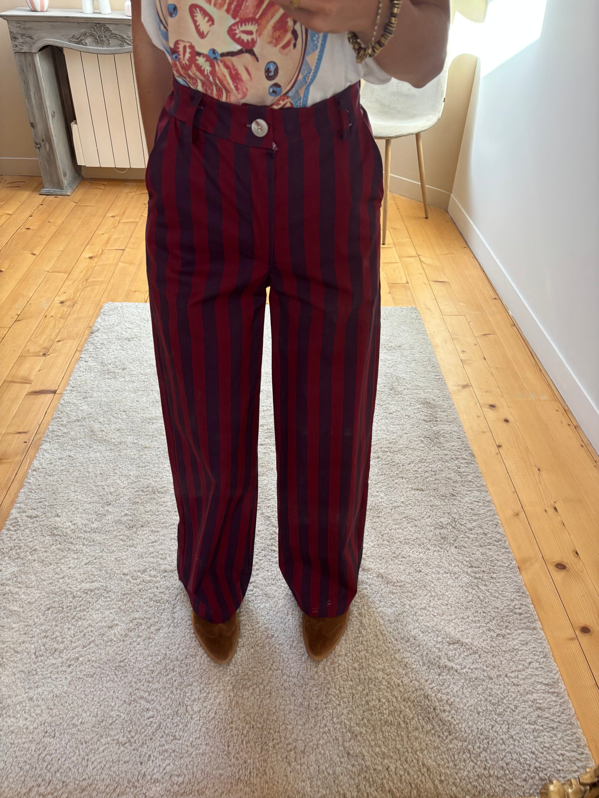 Pantalon Sara - Bordeaux