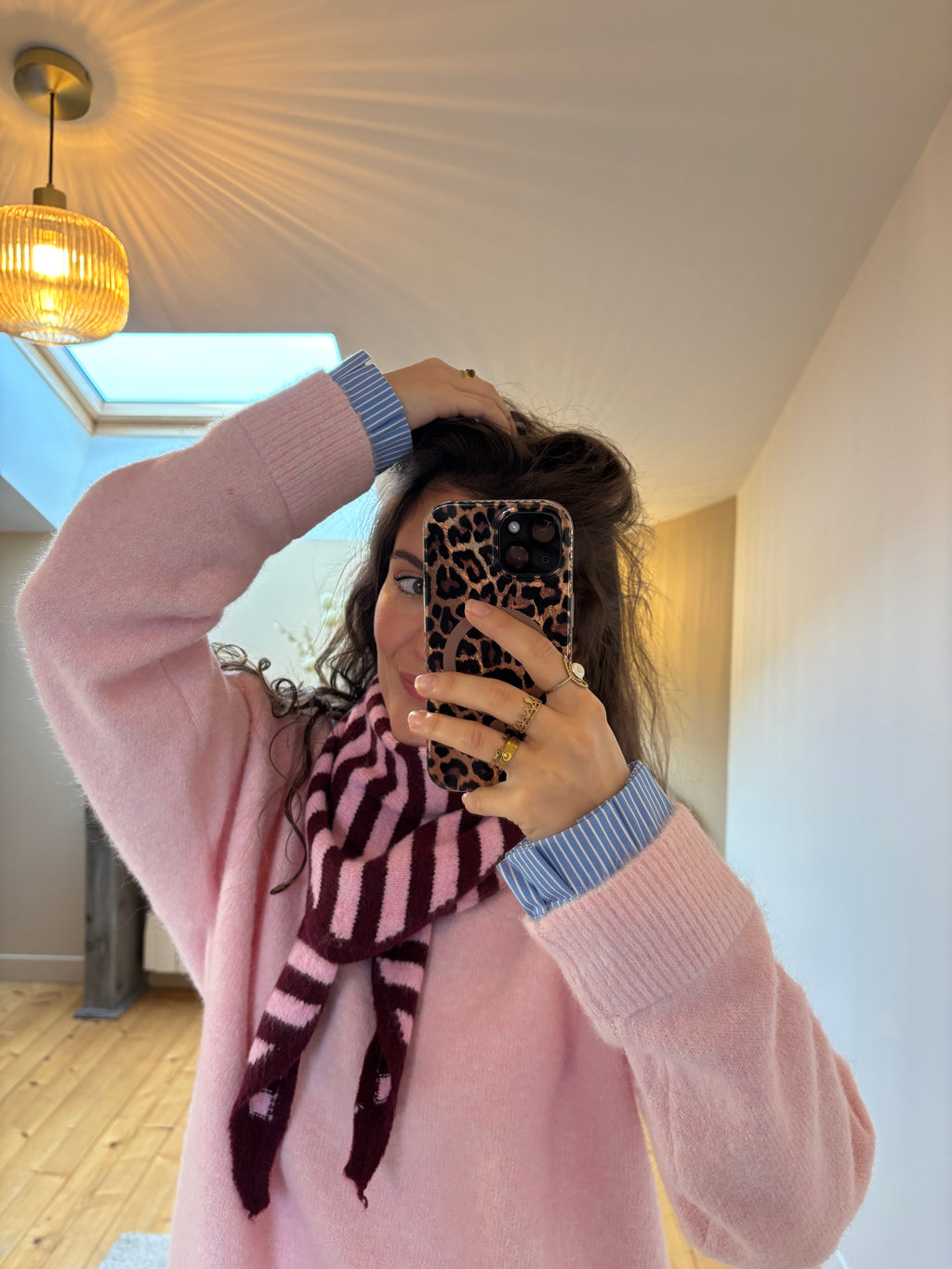 Foulard triangle Basile - Bordeaux