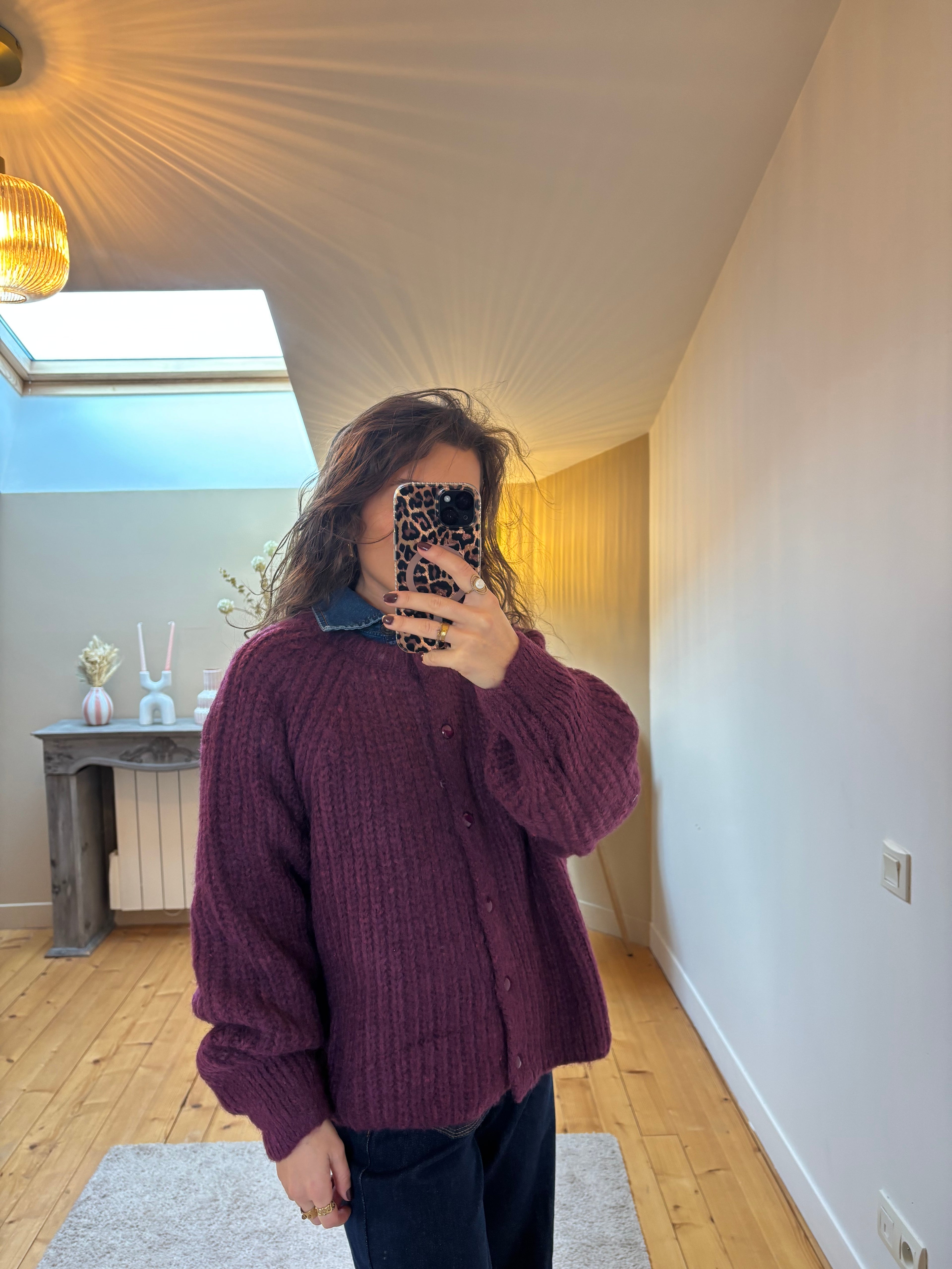 Cardigan Lola - Bordeaux