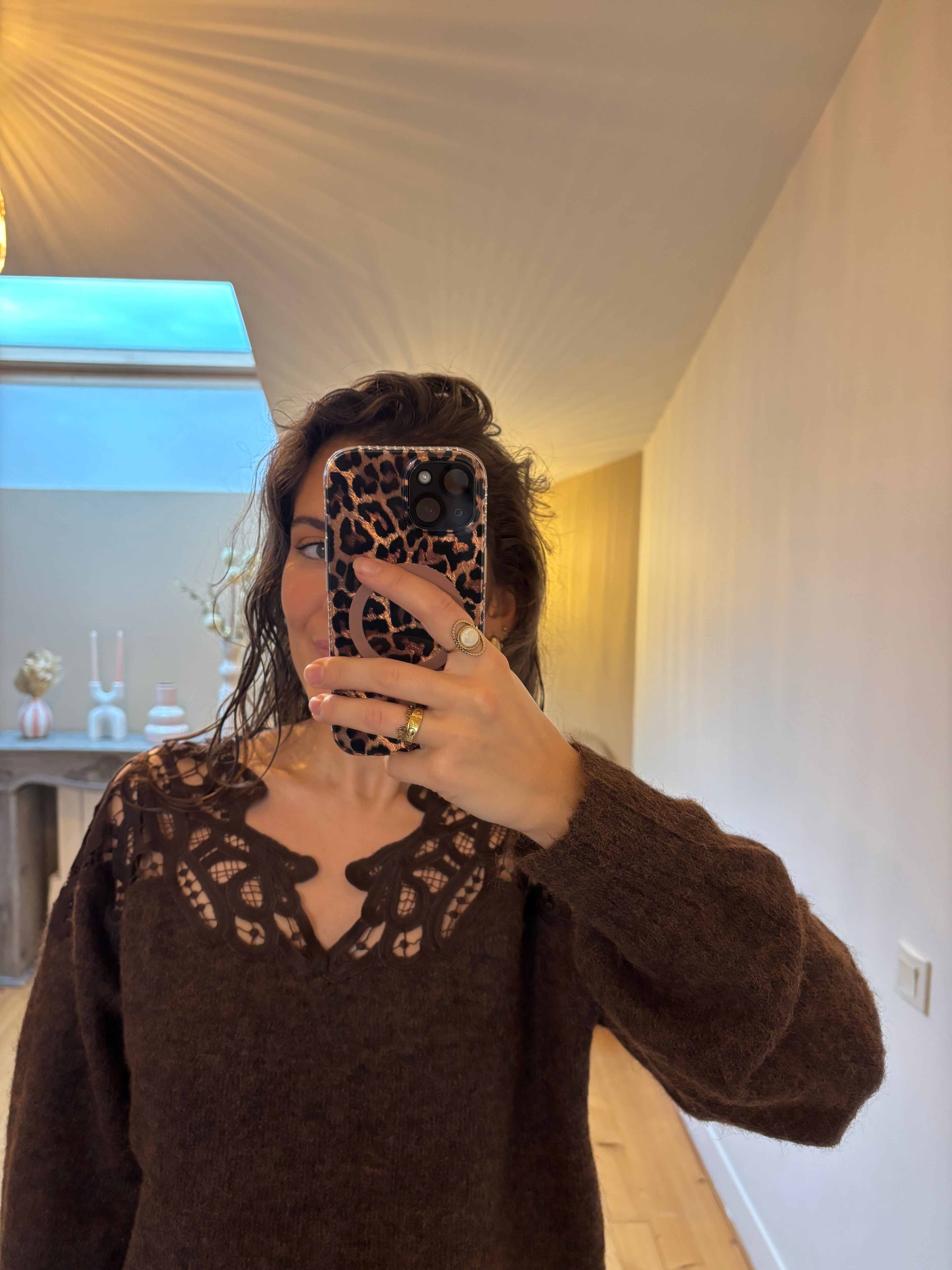 Pull Talia - Chocolat