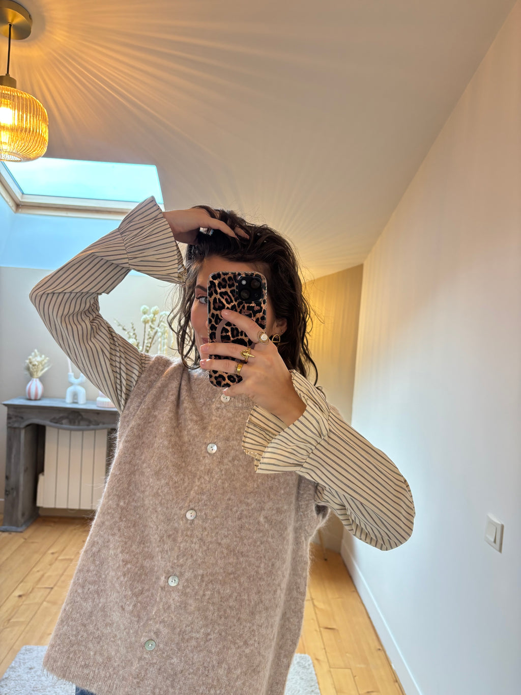 Gilet sans manches Lalie - Taupe