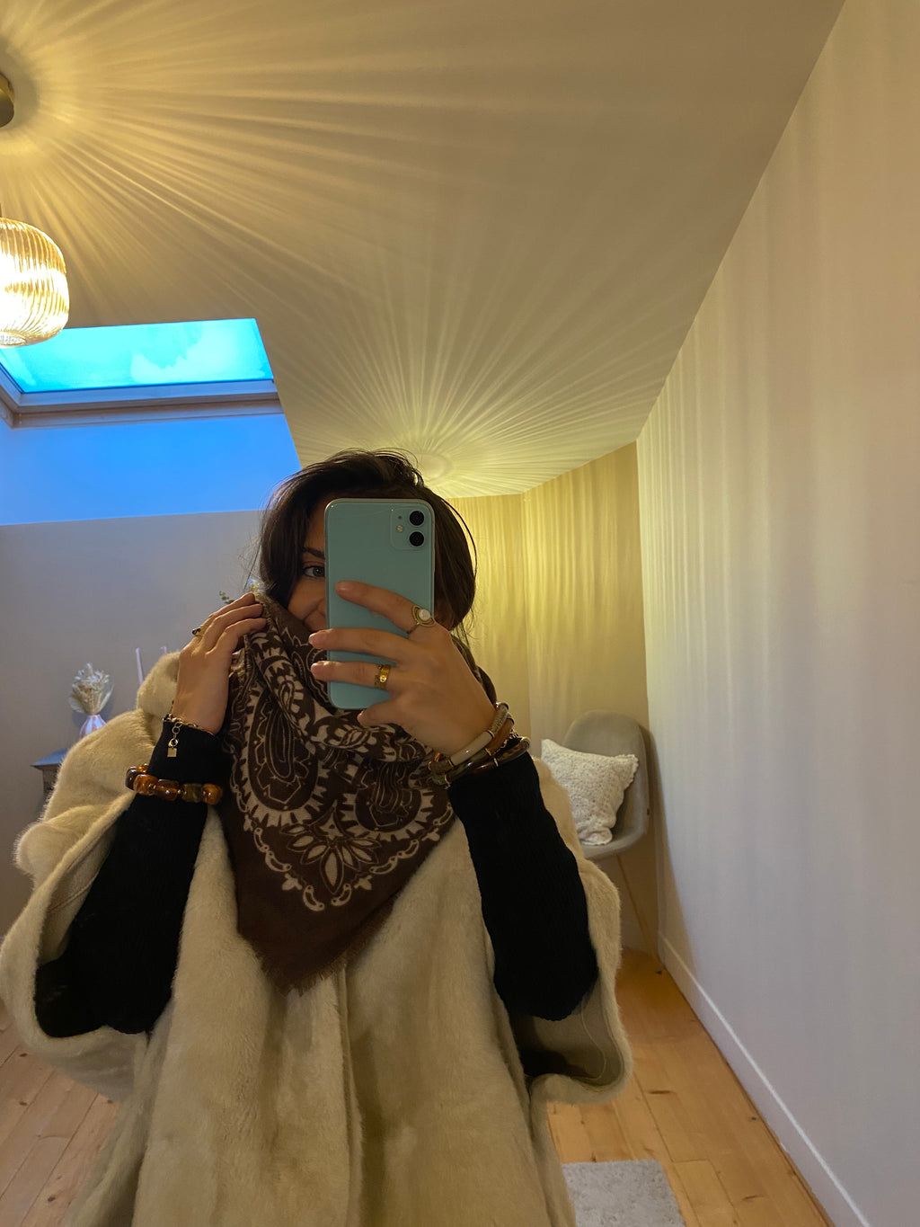 Foulard Jake - Chocolat