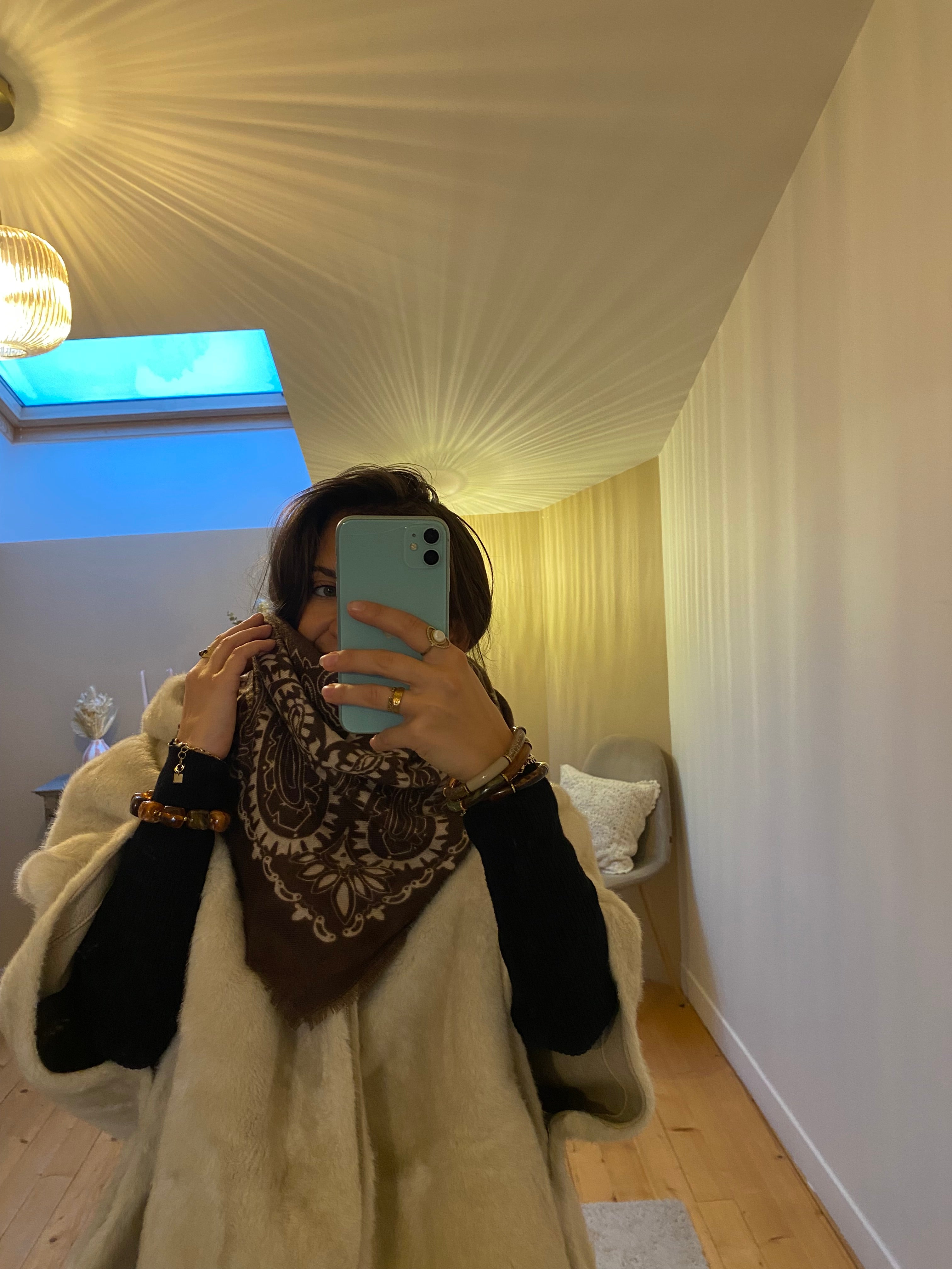 Foulard Jake - Chocolat