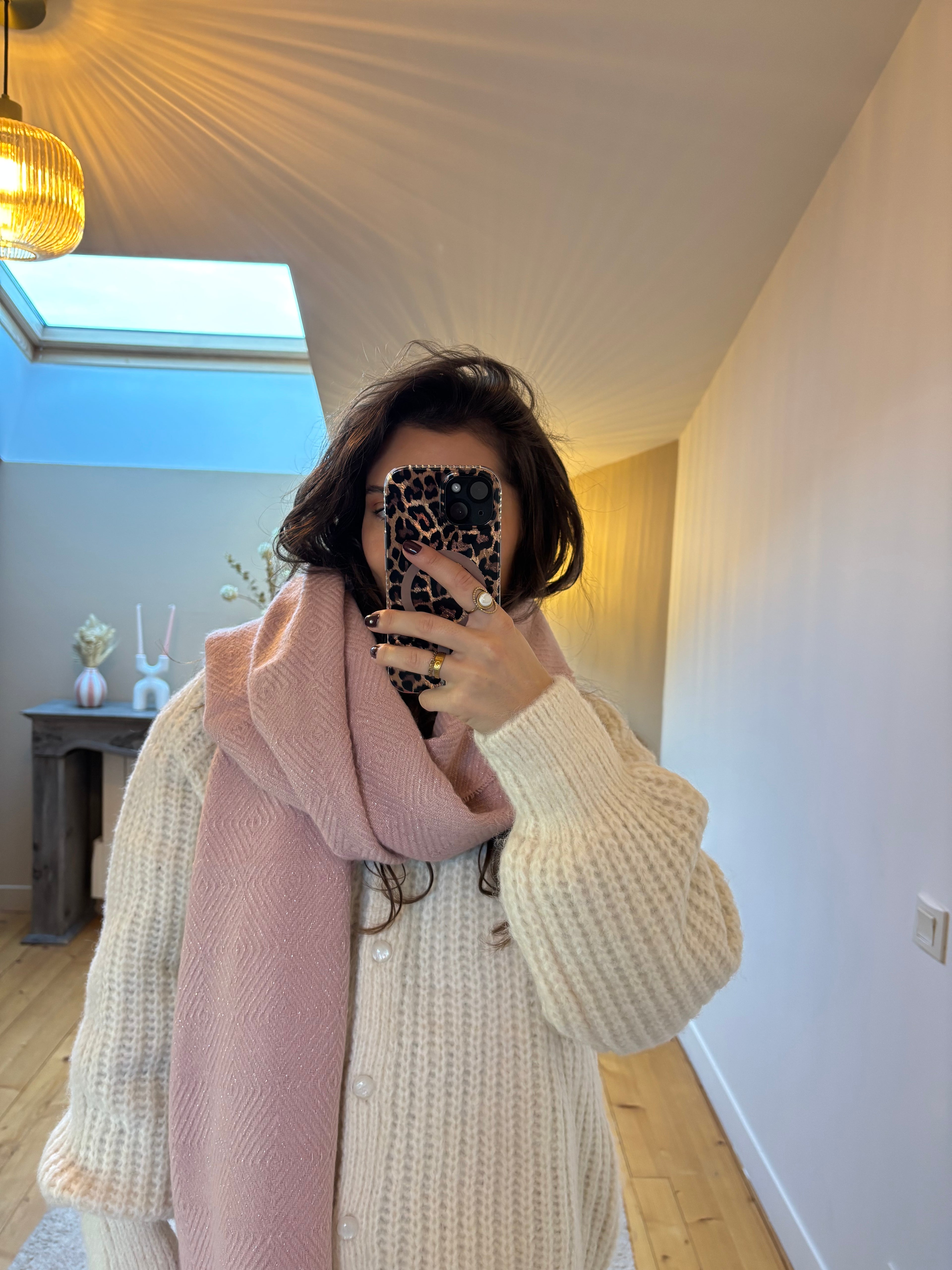 Écharpe Morgane - Rose