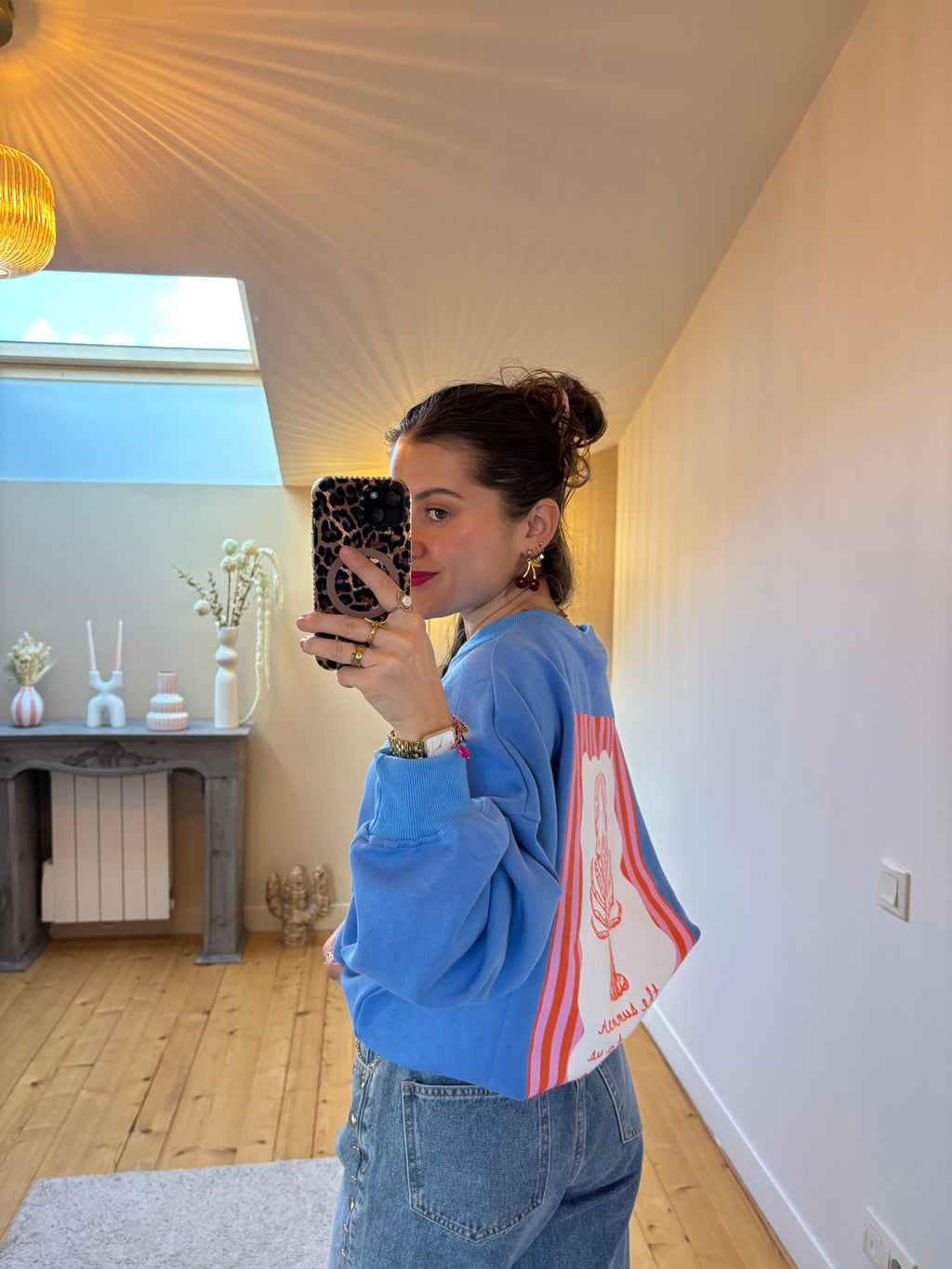 Sweat Homard - Bleu
