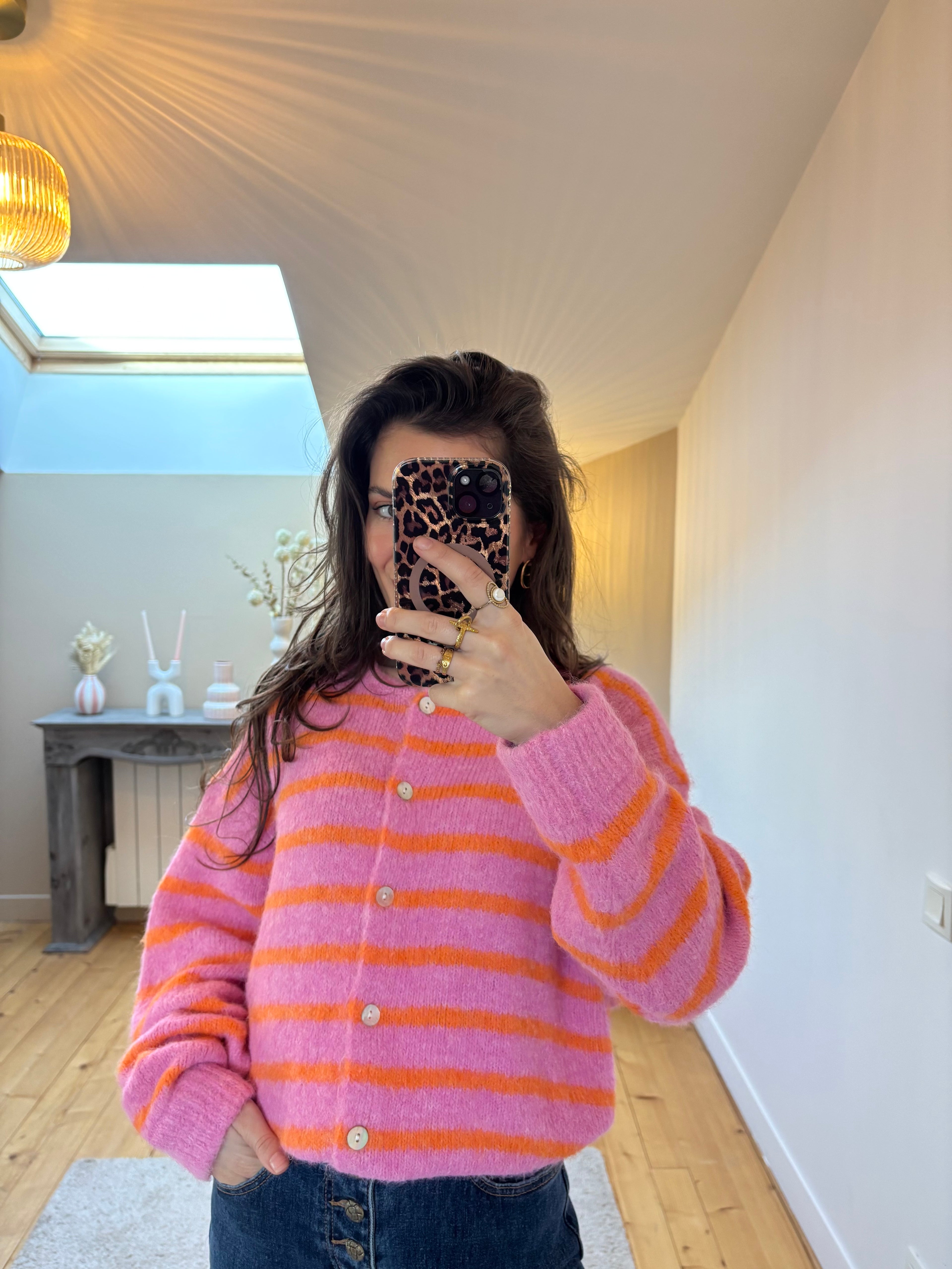 Cardigan Margaux - Fushia