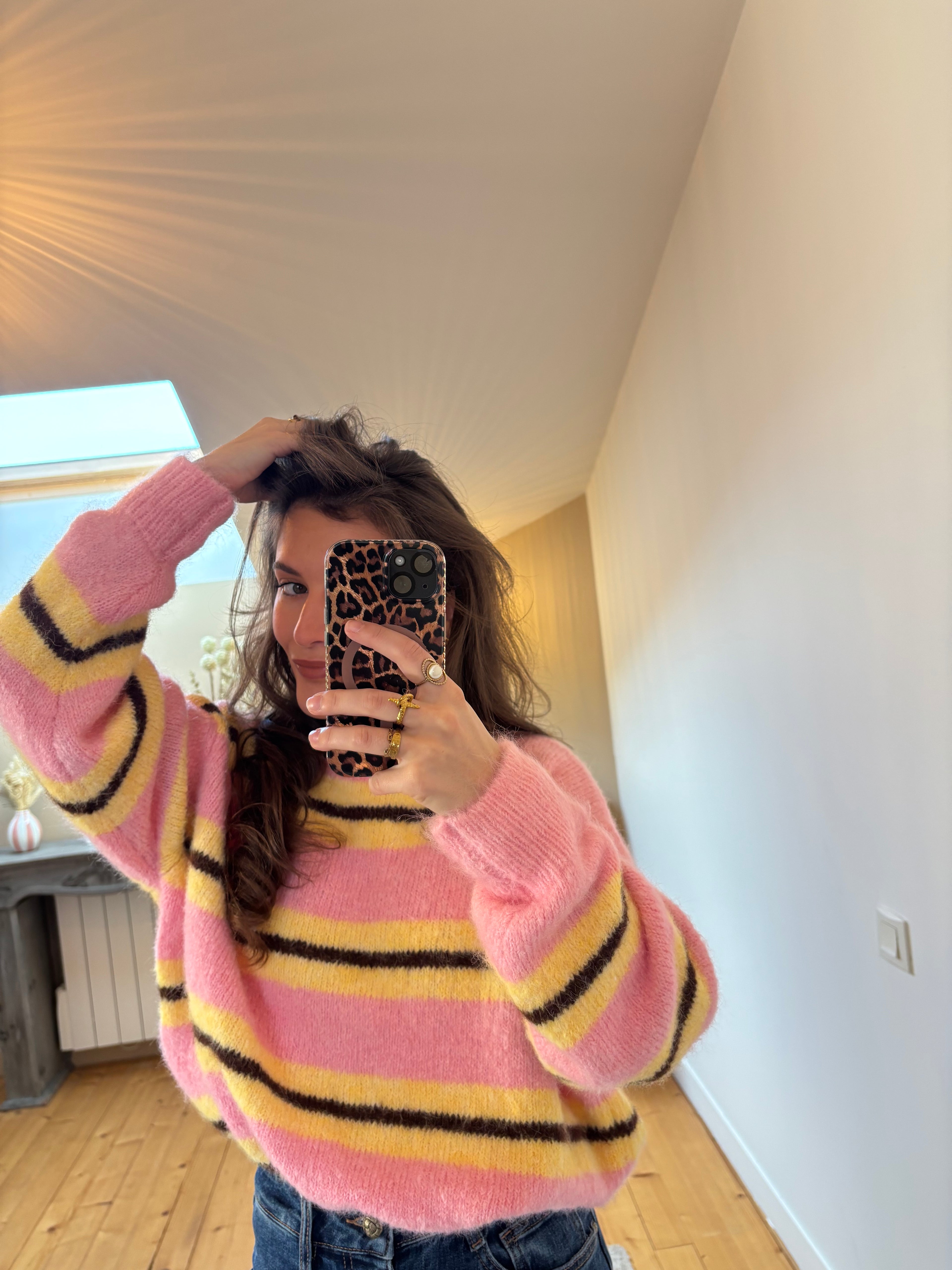 Pull Perrine - Rose
