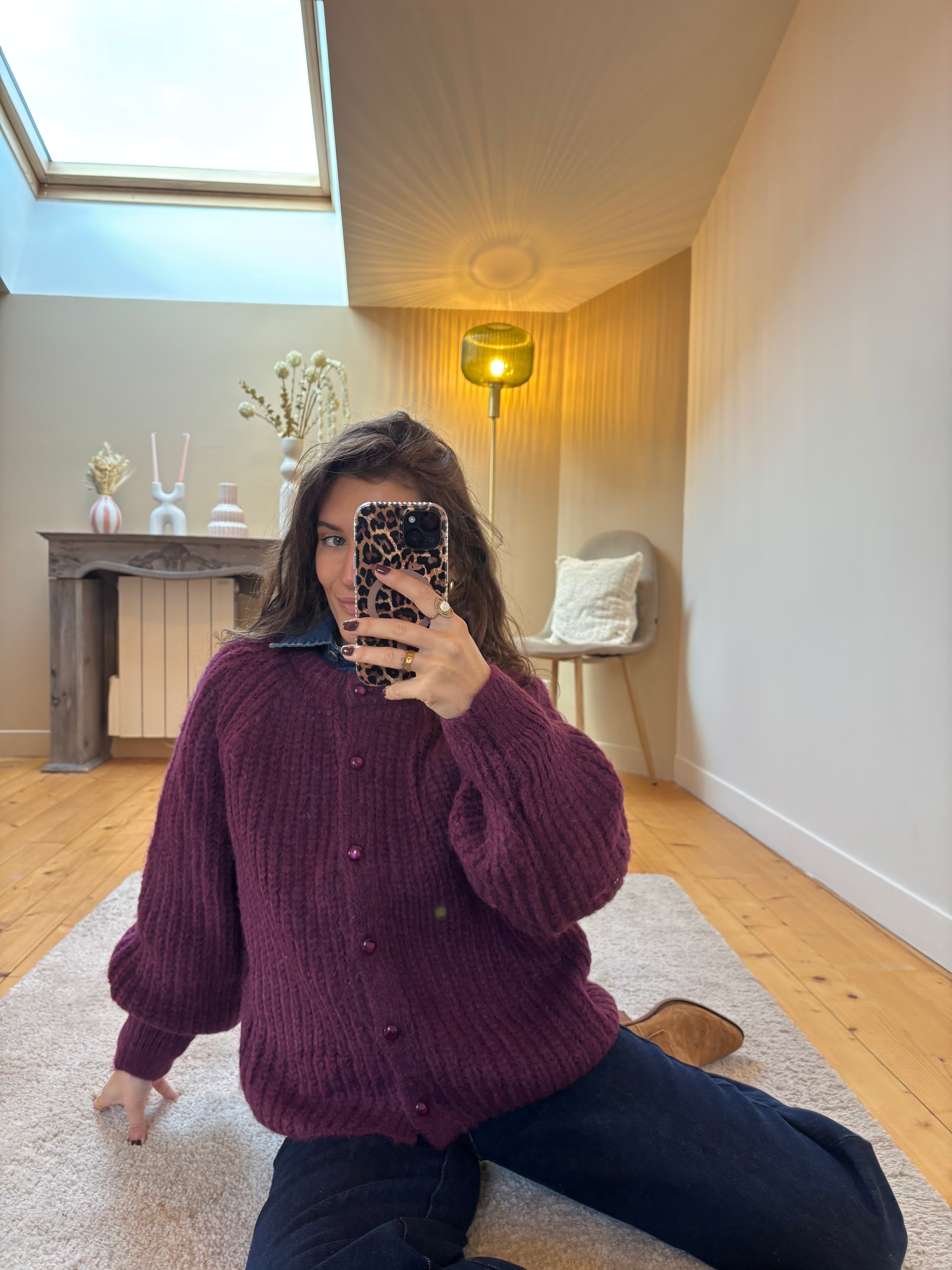 Cardigan Lola - Bordeaux