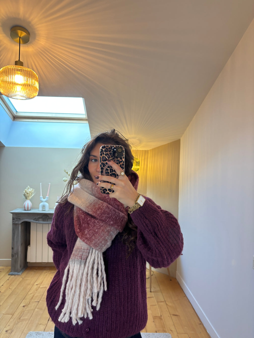 Écharpe Elsa - Bordeaux