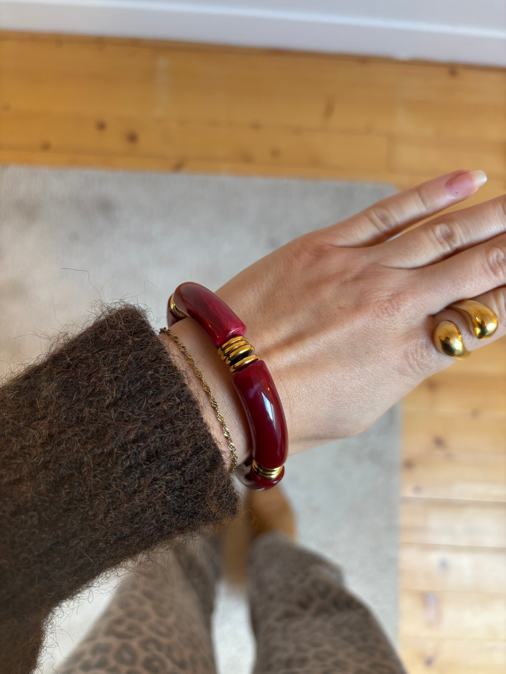 Bracelet Hailie - Bordeaux