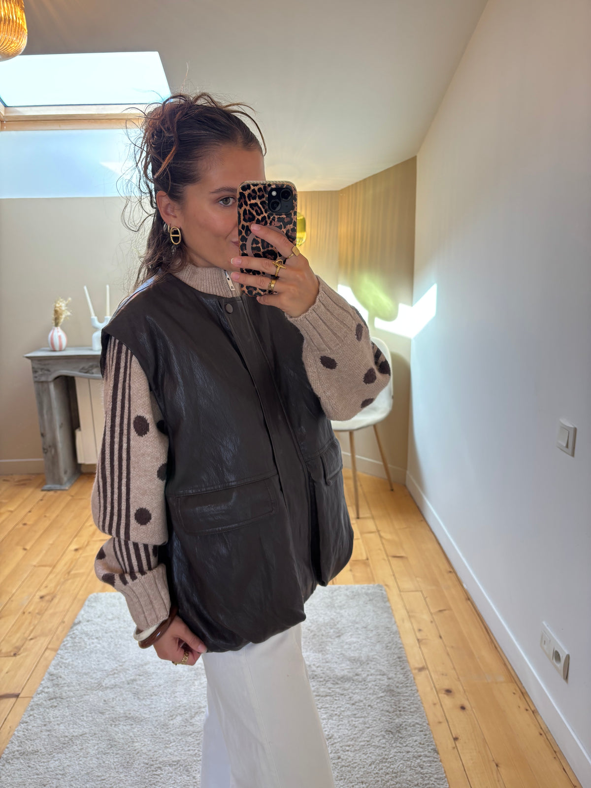 Gilet sans manches Milo - Chocolat