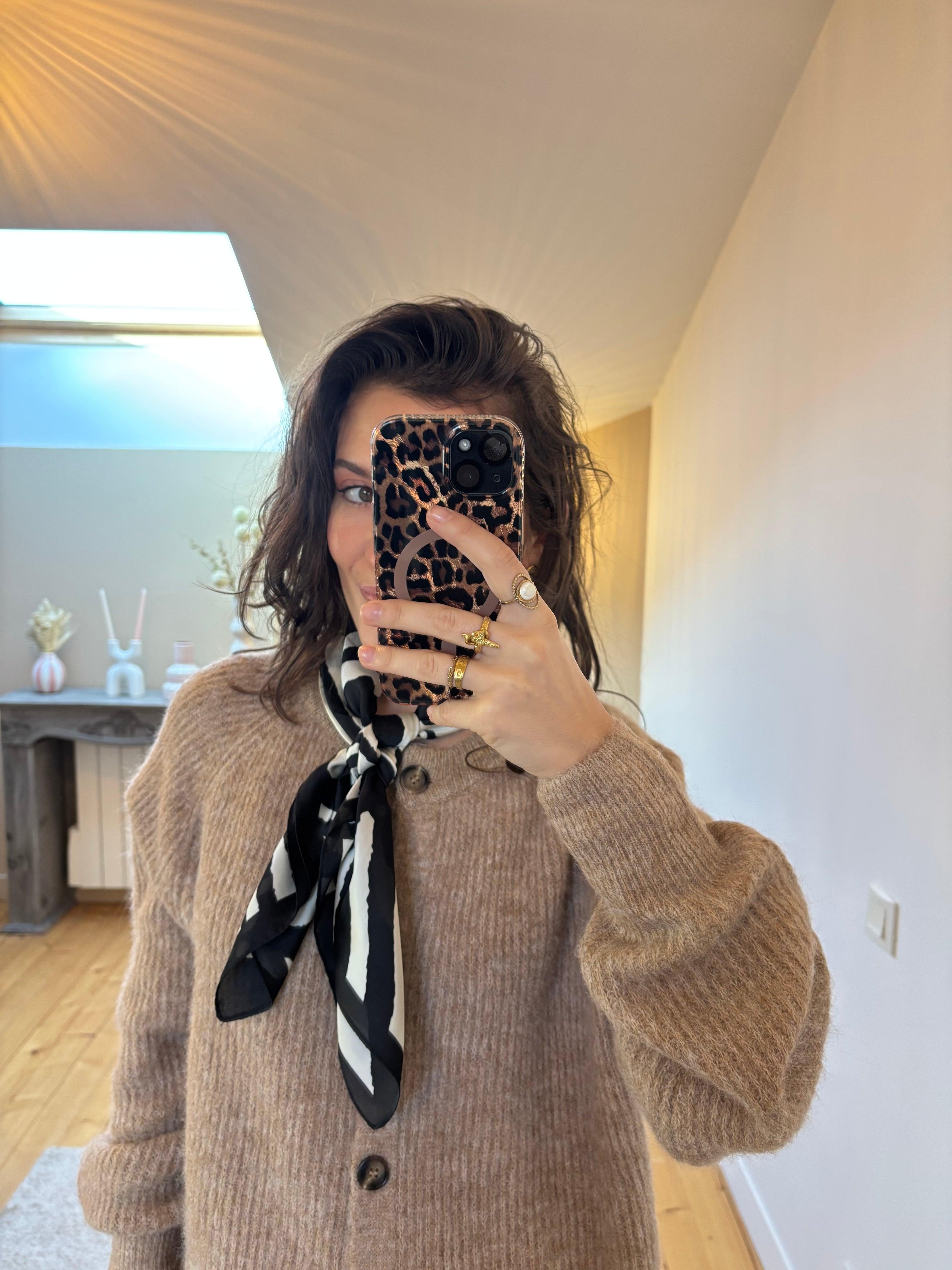 Carré de luxe Zaza - Noir