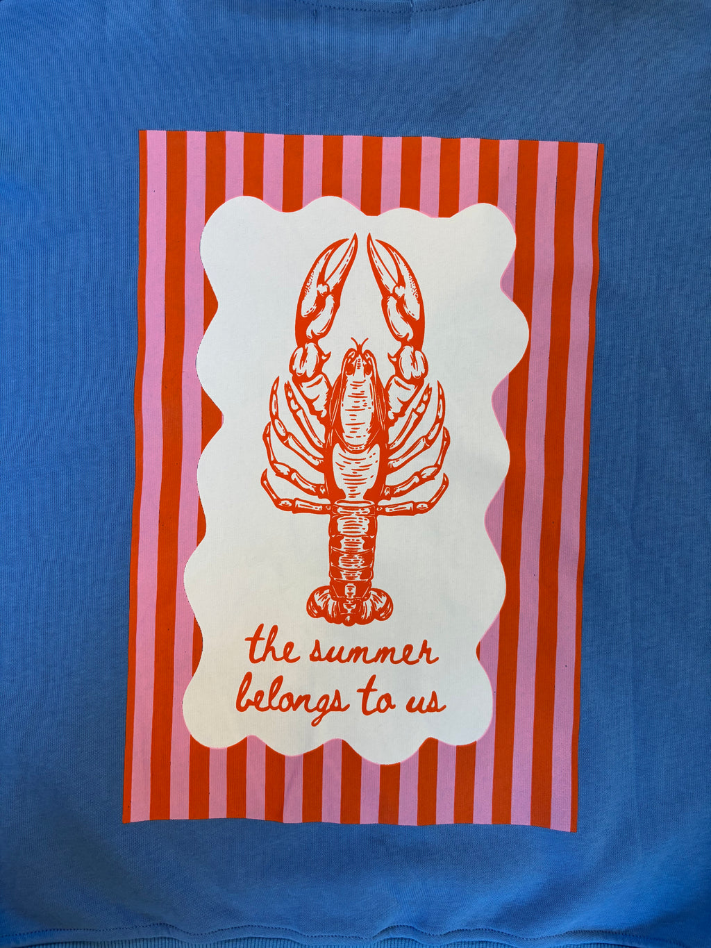 Sweat Homard - Bleu