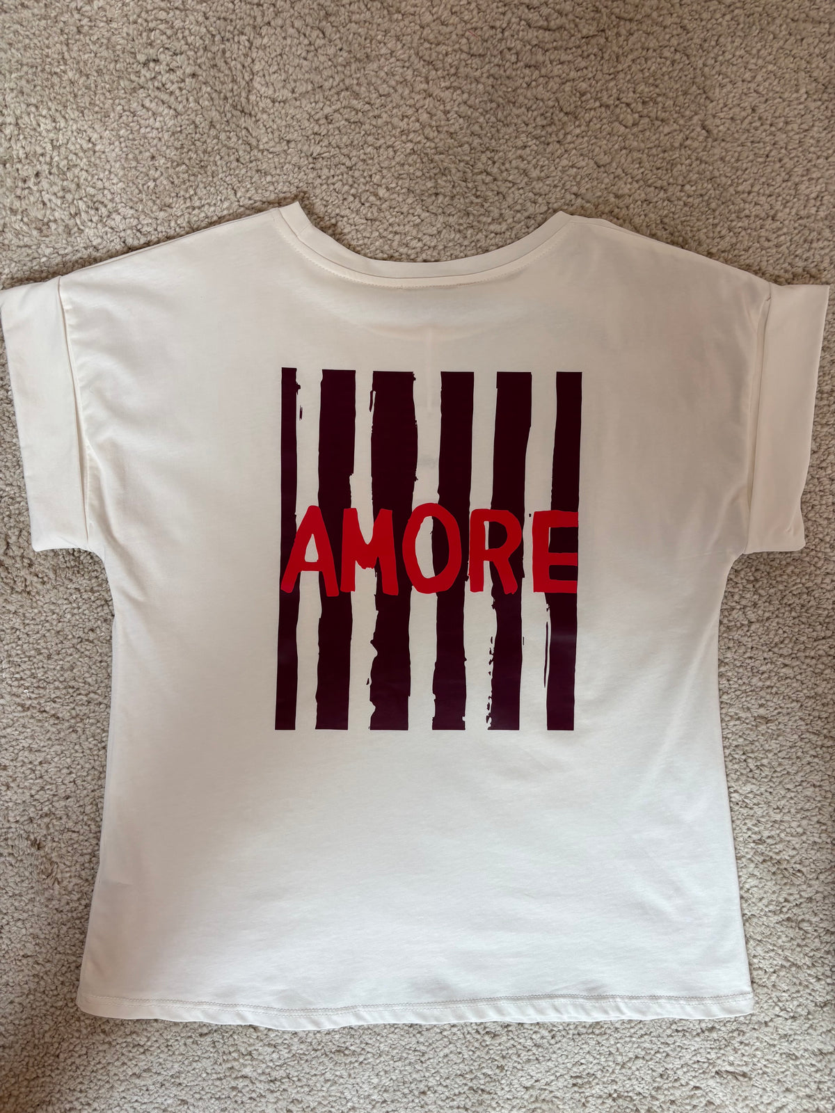 T-shirt Amore - Bordeaux
