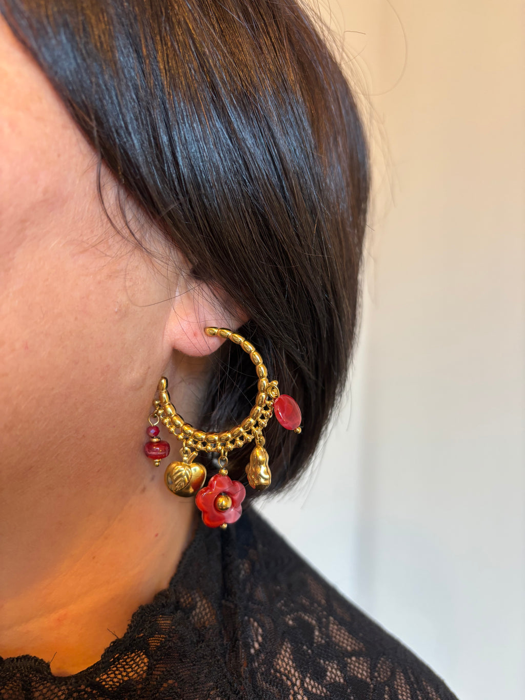 Boucles d'oreilles Louisa - Bordeaux