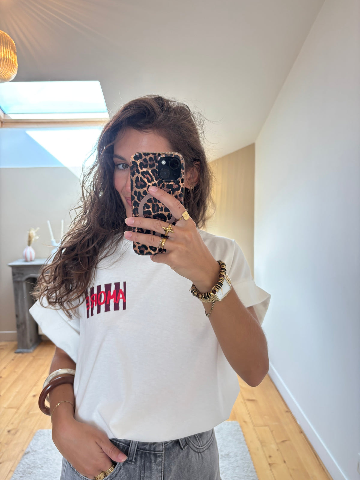T-shirt Amore - Bordeaux