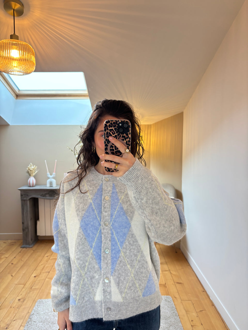 Cardigan Églantine - Gris