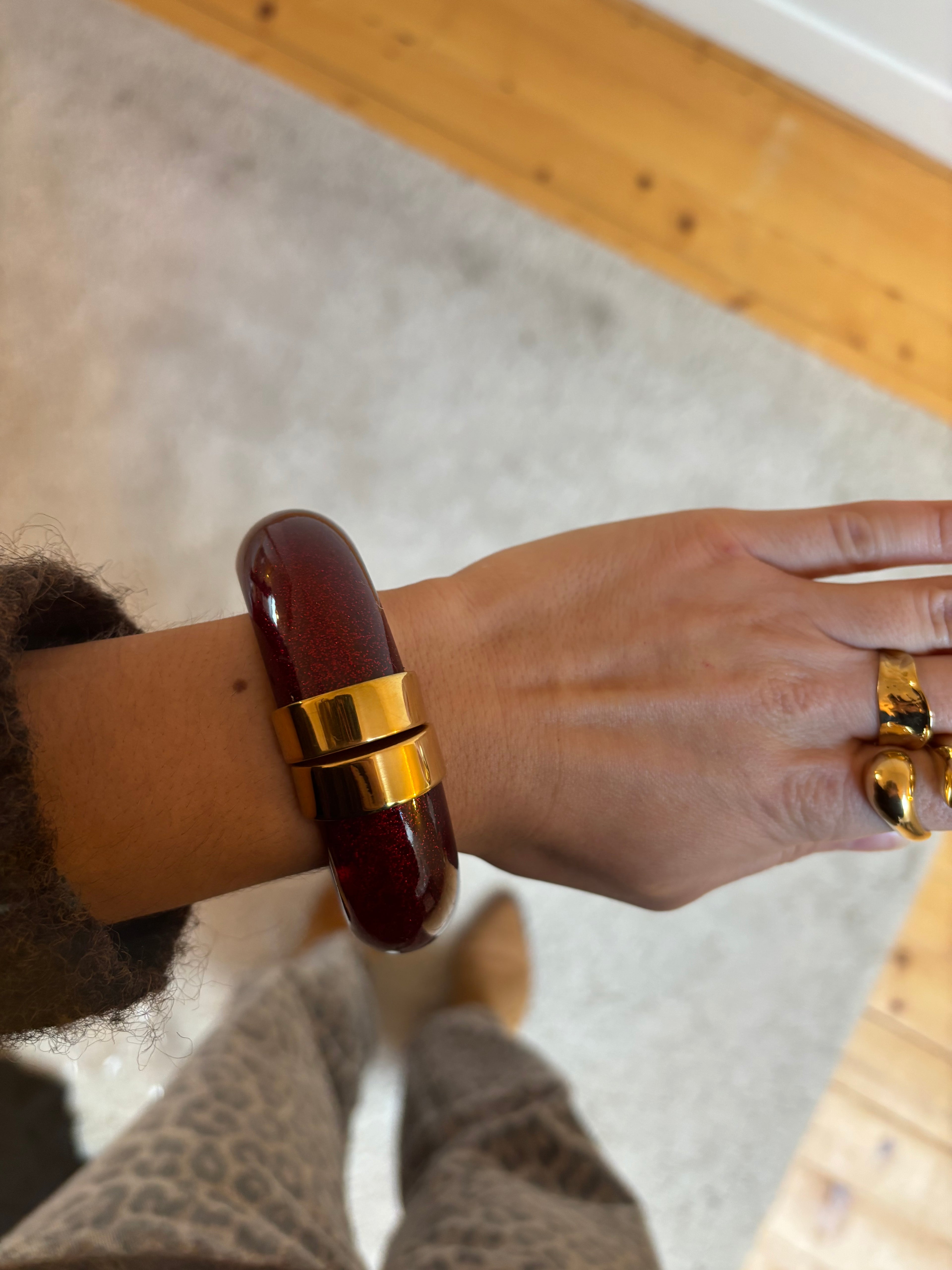 Bracelet Nana - Bordeaux