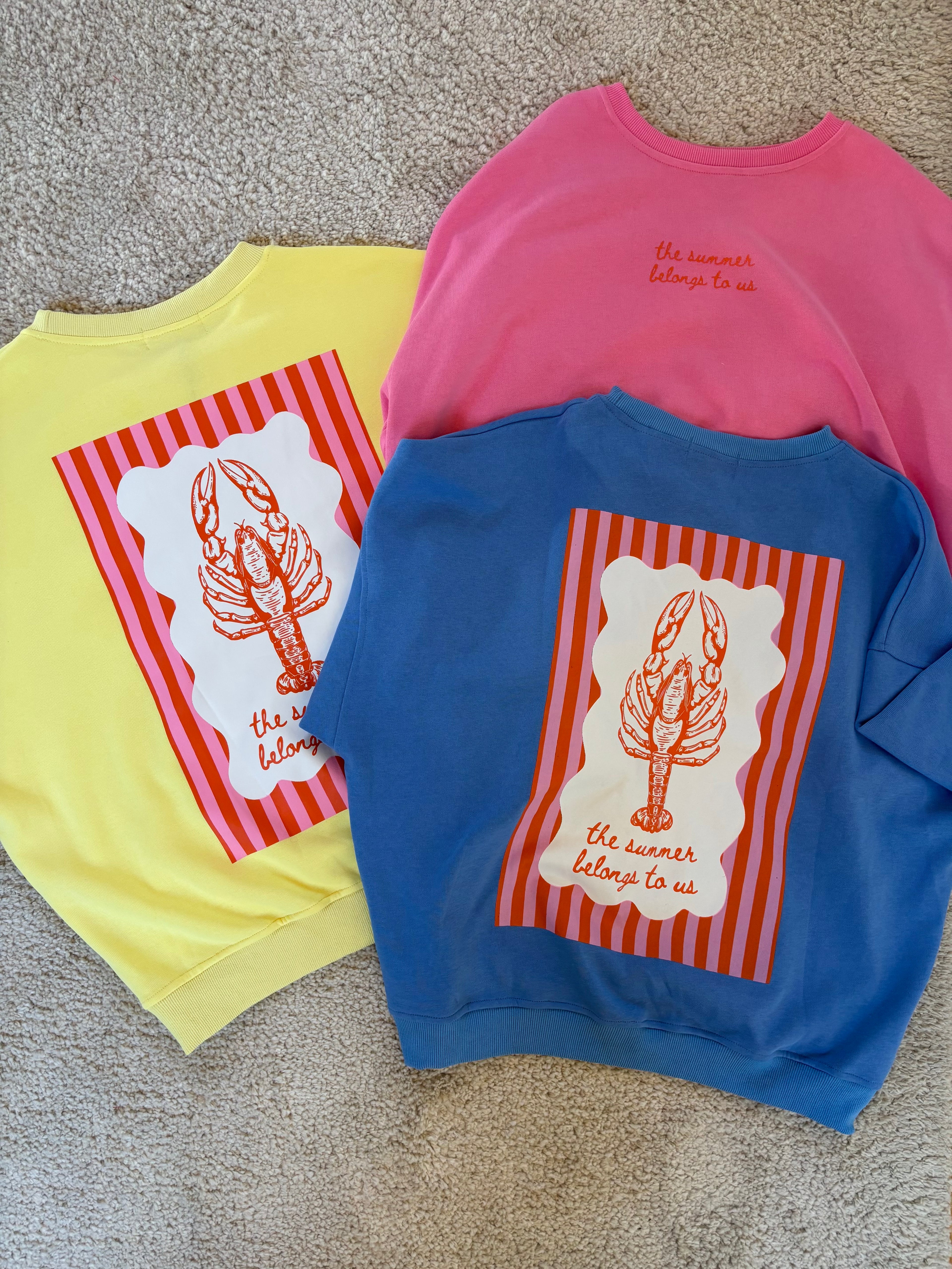 Sweat Homard - Jaune