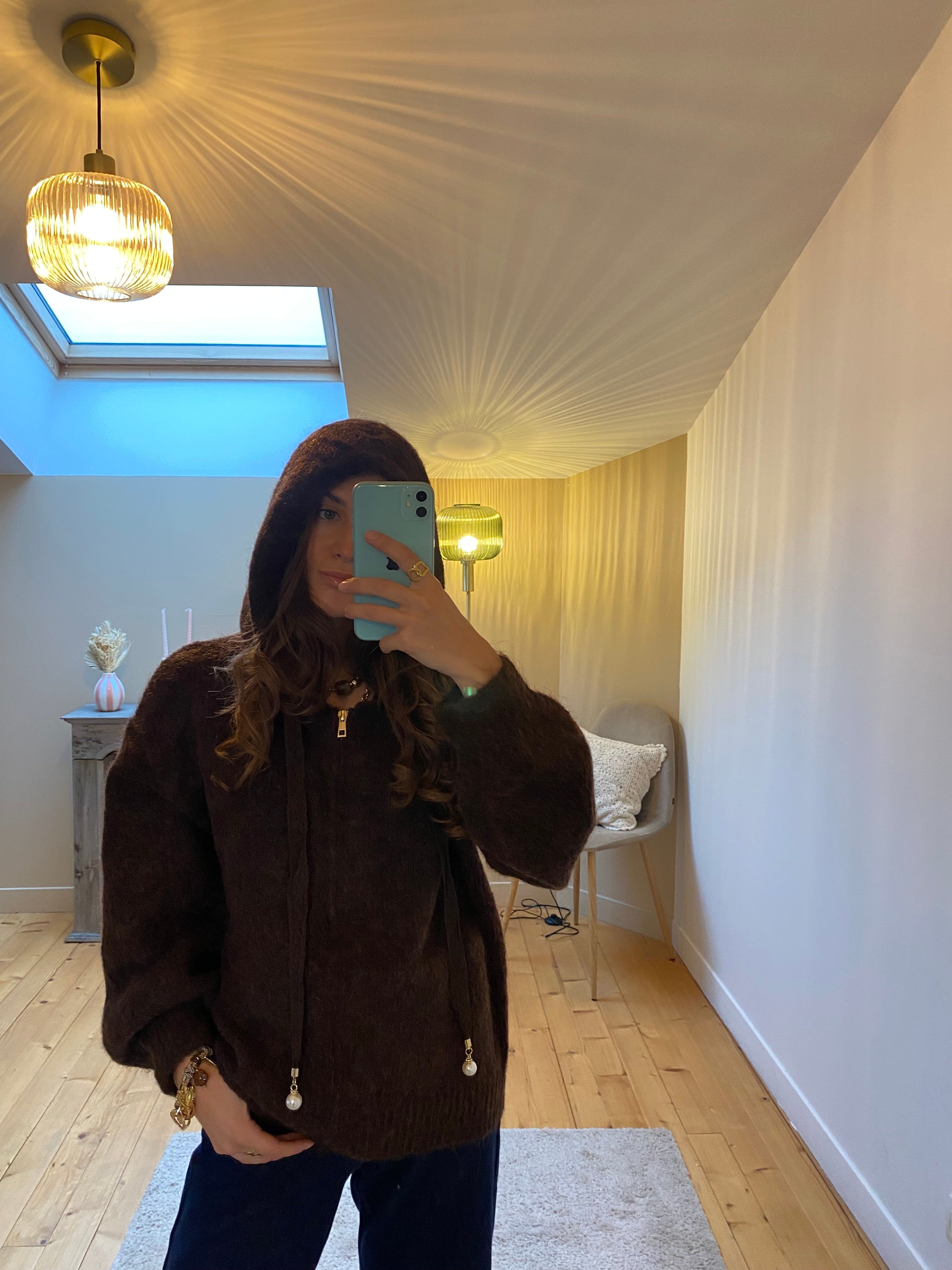 Gilet Léna - Chocolat