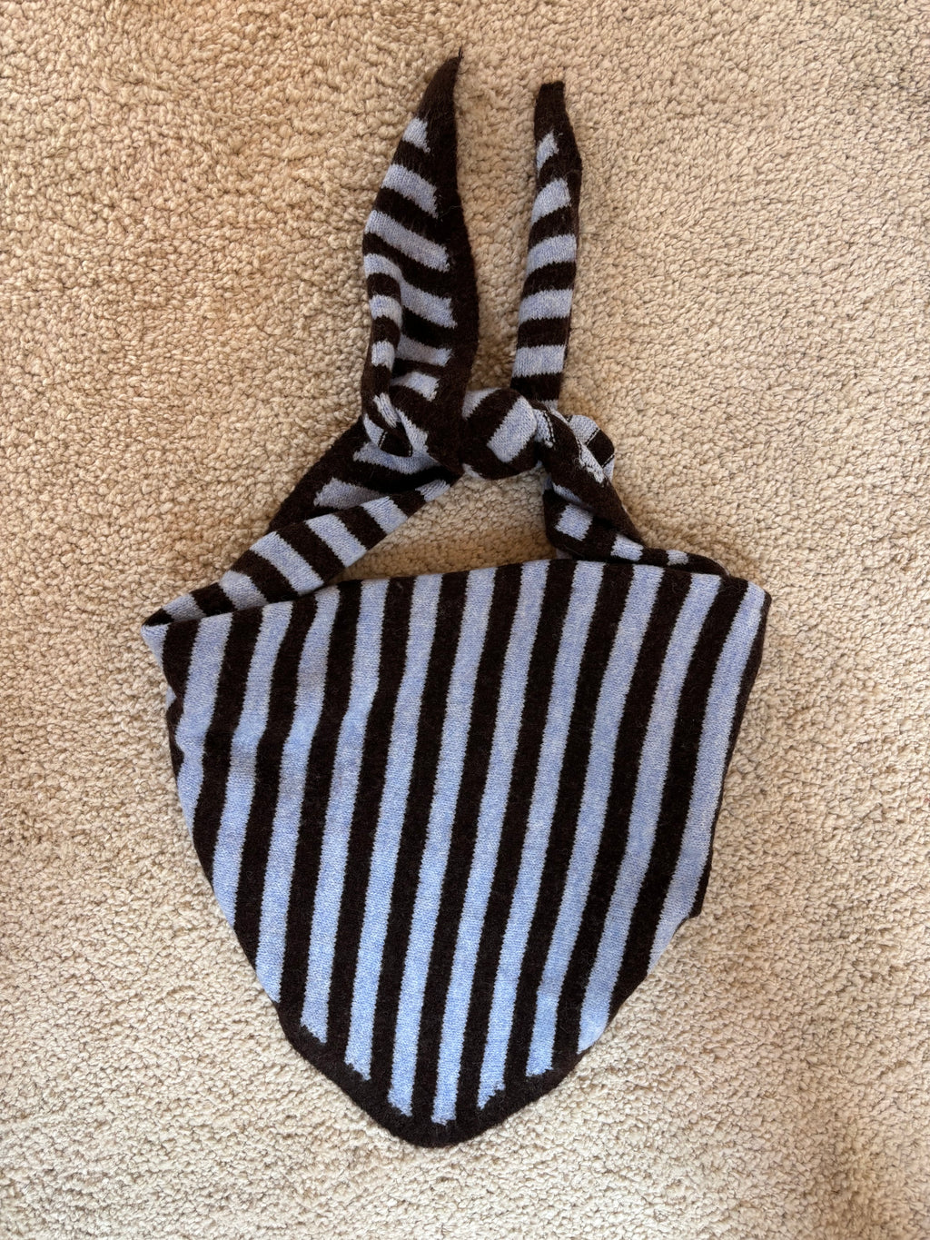 Foulard triangle Basile - Bleu ciel