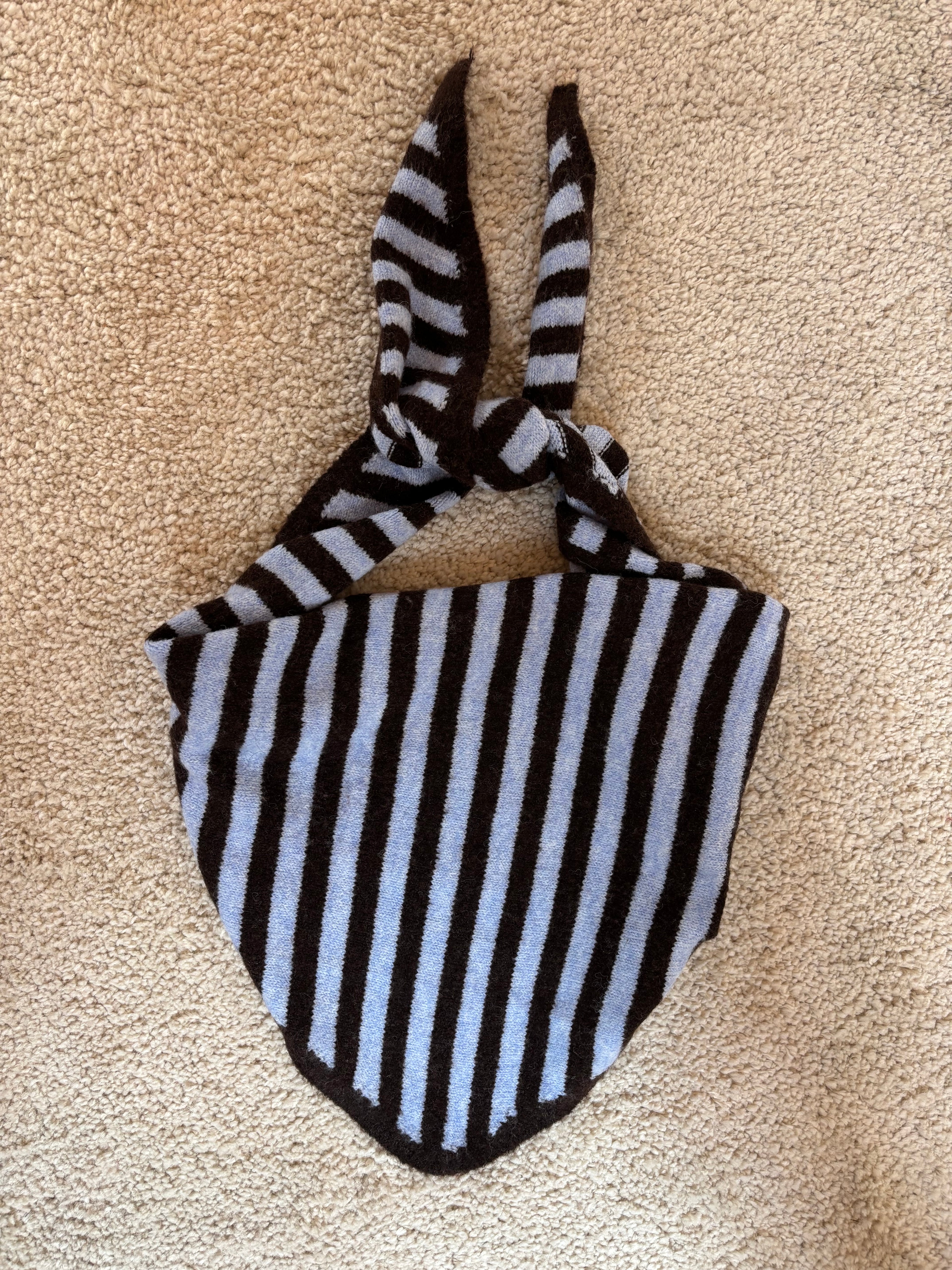 Foulard triangle Basile - Bleu ciel